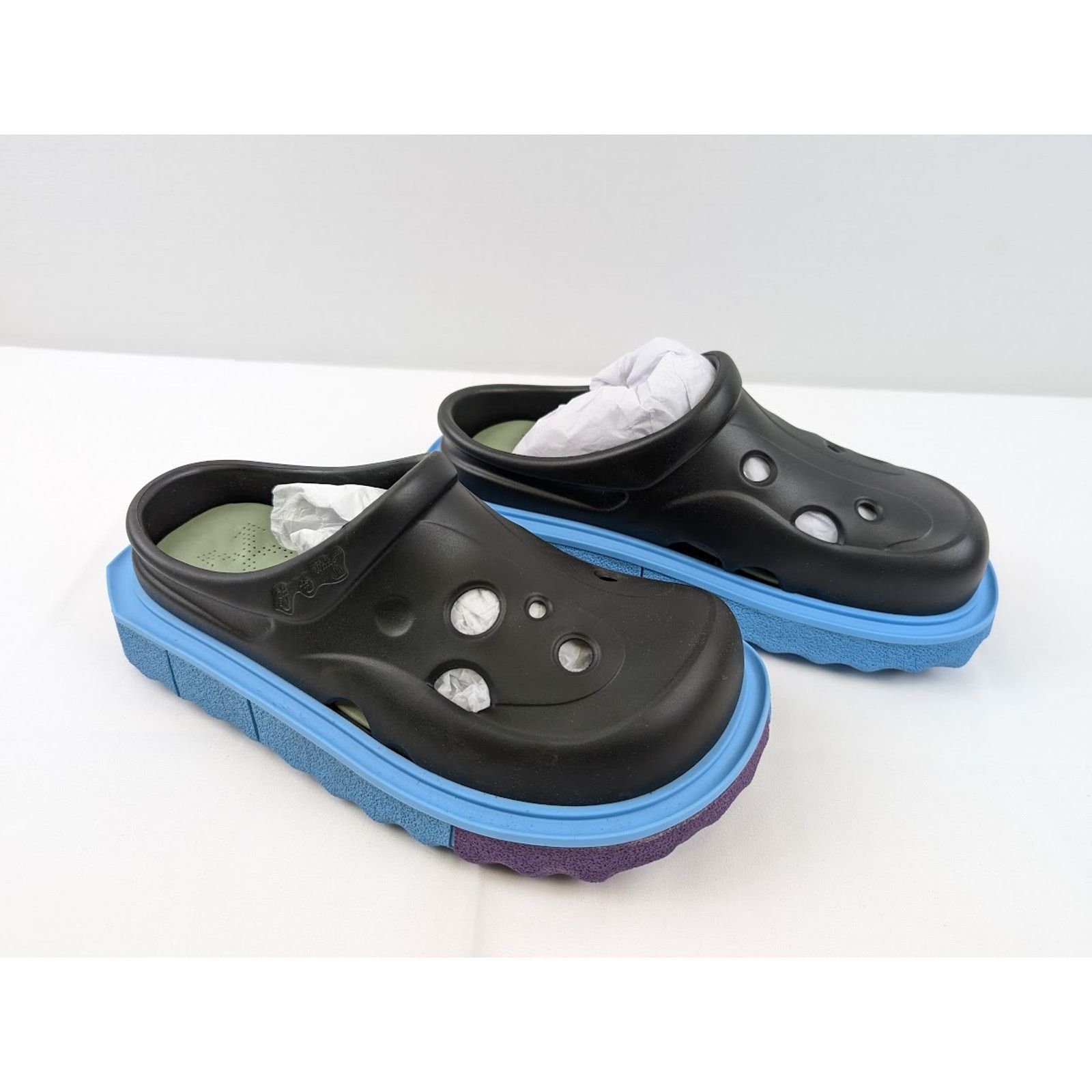 Off-White o1rshd1 Sponge Sole Meteor Slippers in Black / Blue Size US 9 / EU 42 - 12 Thumbnail