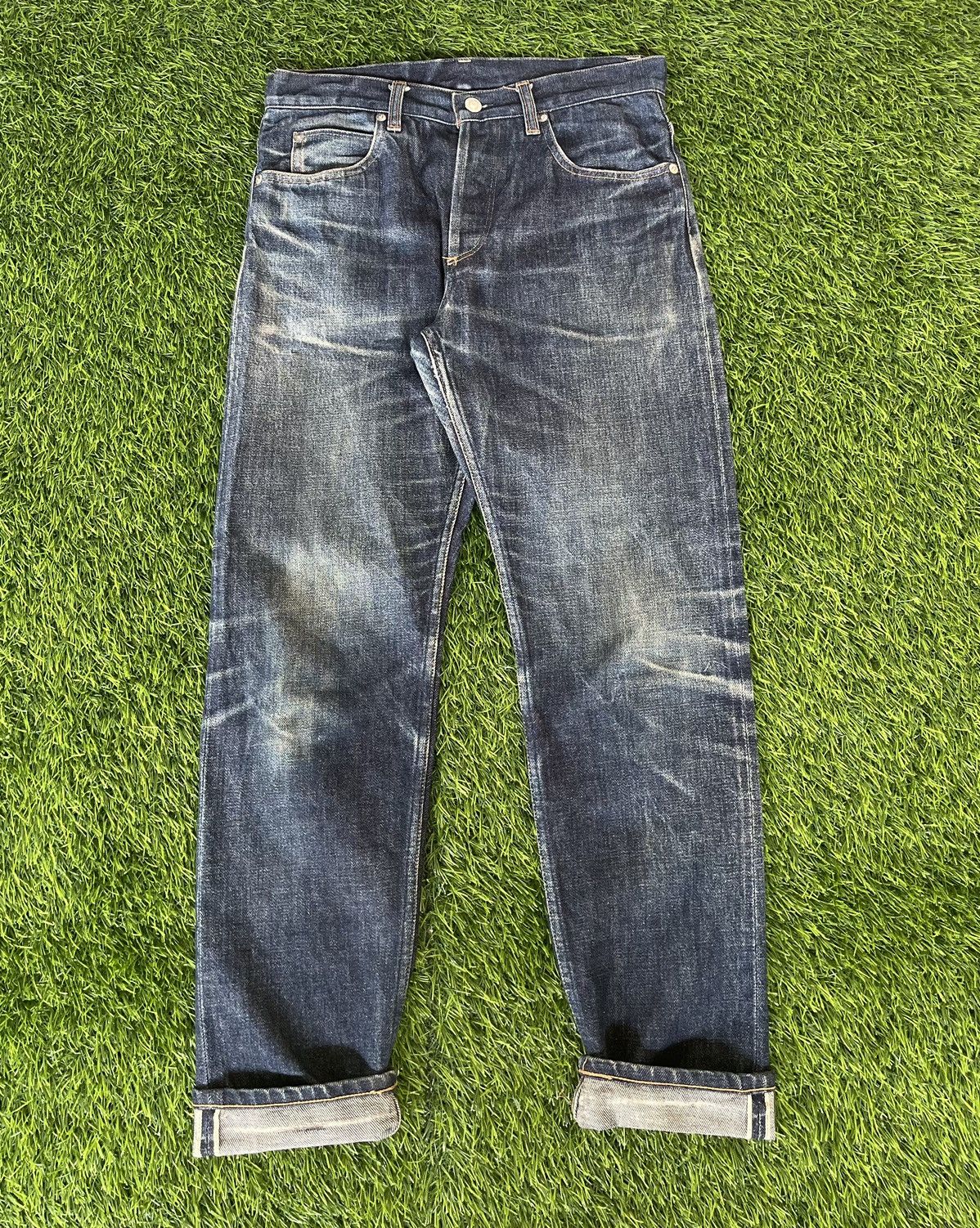 Vintage’90s🔥Beauty & Youth🔥Distressed Selvedge Dropped Jeans