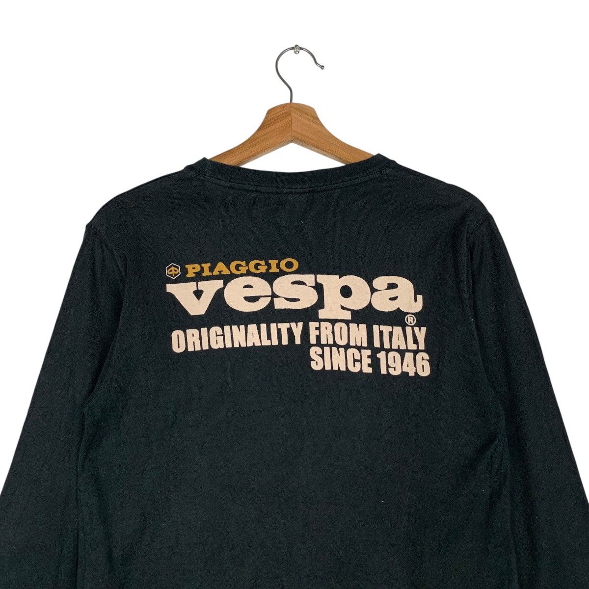 Japanese Brand VESPA PIAGGIO Graphics Printed Big Logo 3Q Sweater #1516-C68 Size S / US 4 / IT 40 - 8 Thumbnail