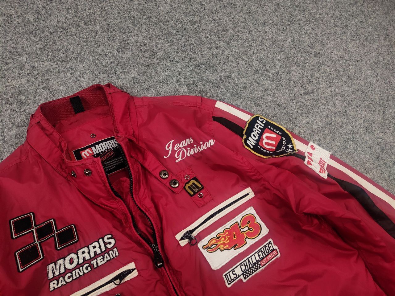 Vintage Morris Jeans Division Logo racing nascar Jacket Y2K