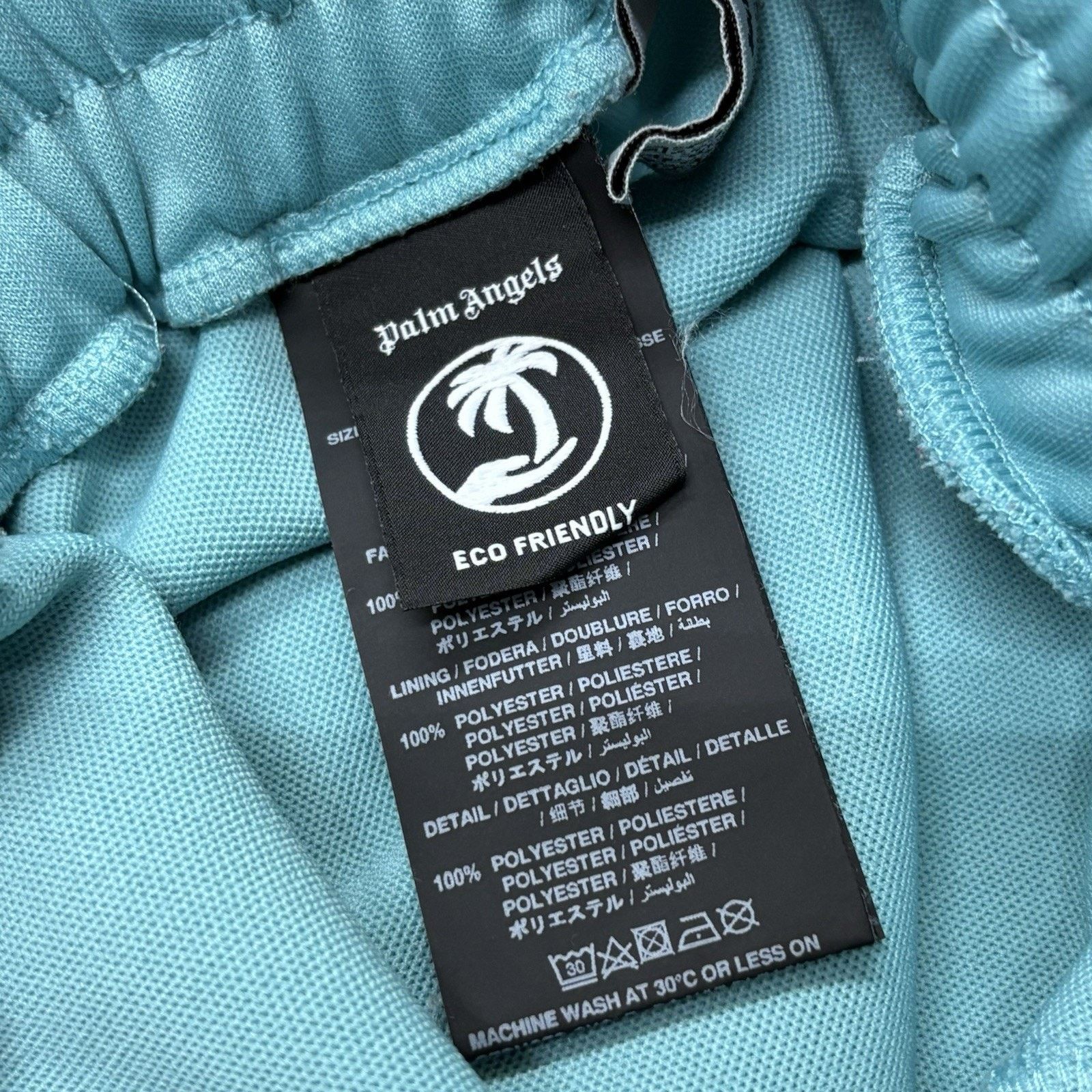 Palm Angels Palm Angels Classic Track Pants ' Light Blue Off White ' Size US 31 - 13 Thumbnail