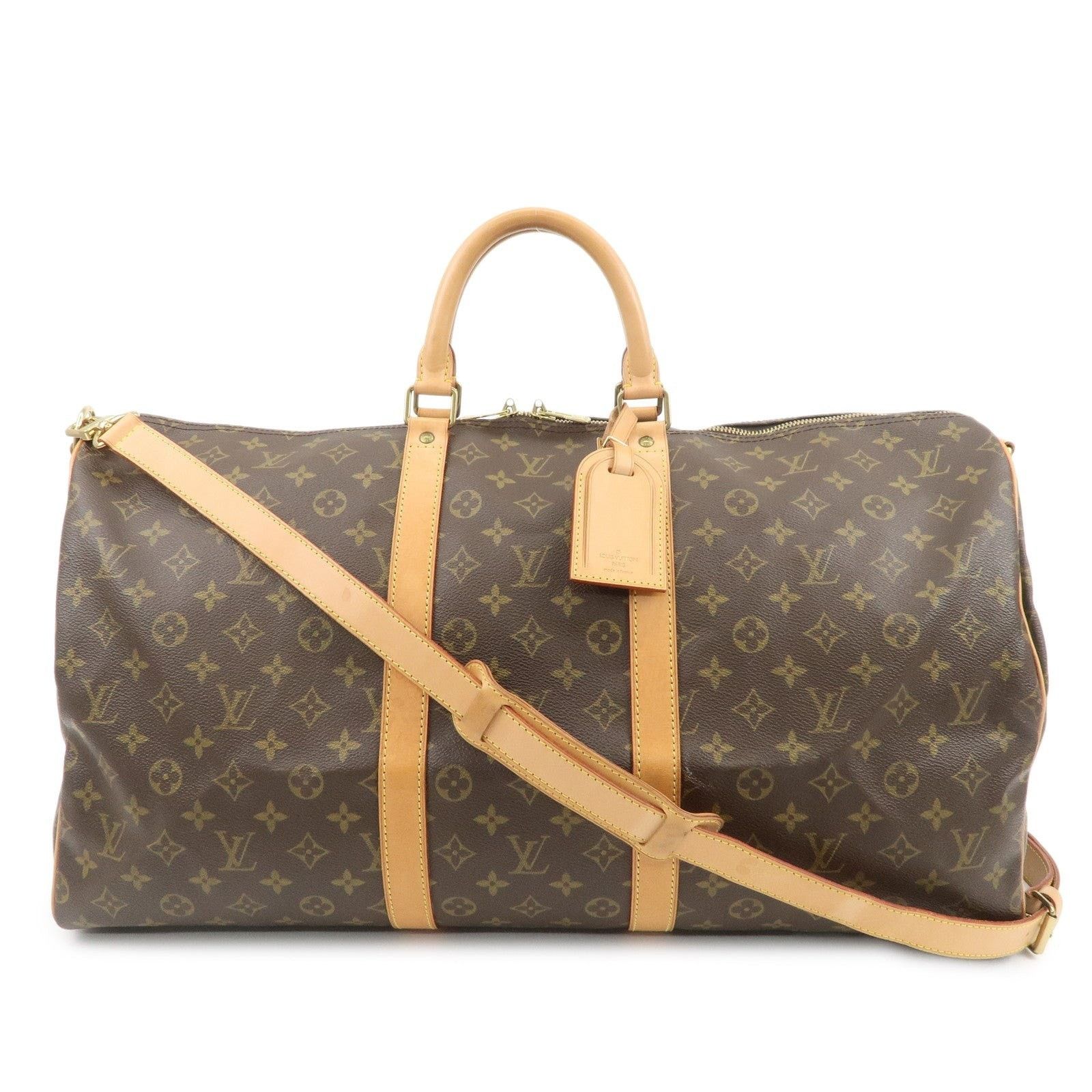Louis Vuitton Louis Vuitton Monogram Keepall Bandouliere 55 Duffle Bag Size ONE SIZE - 1 Thumbnail