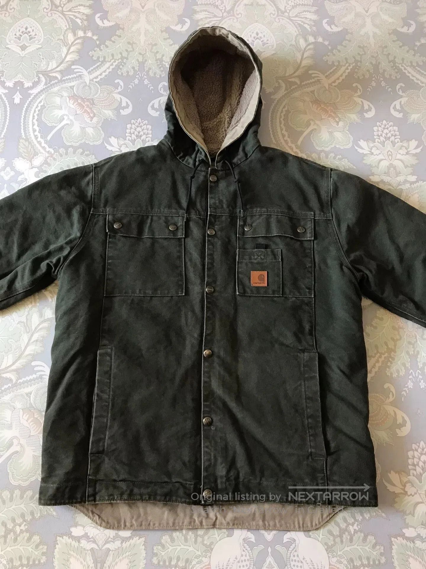 Carhartt Carhartt J284 Washed Canvas Hooded Jacket. Size US M / EU 48-50 / 2 - 4 Thumbnail