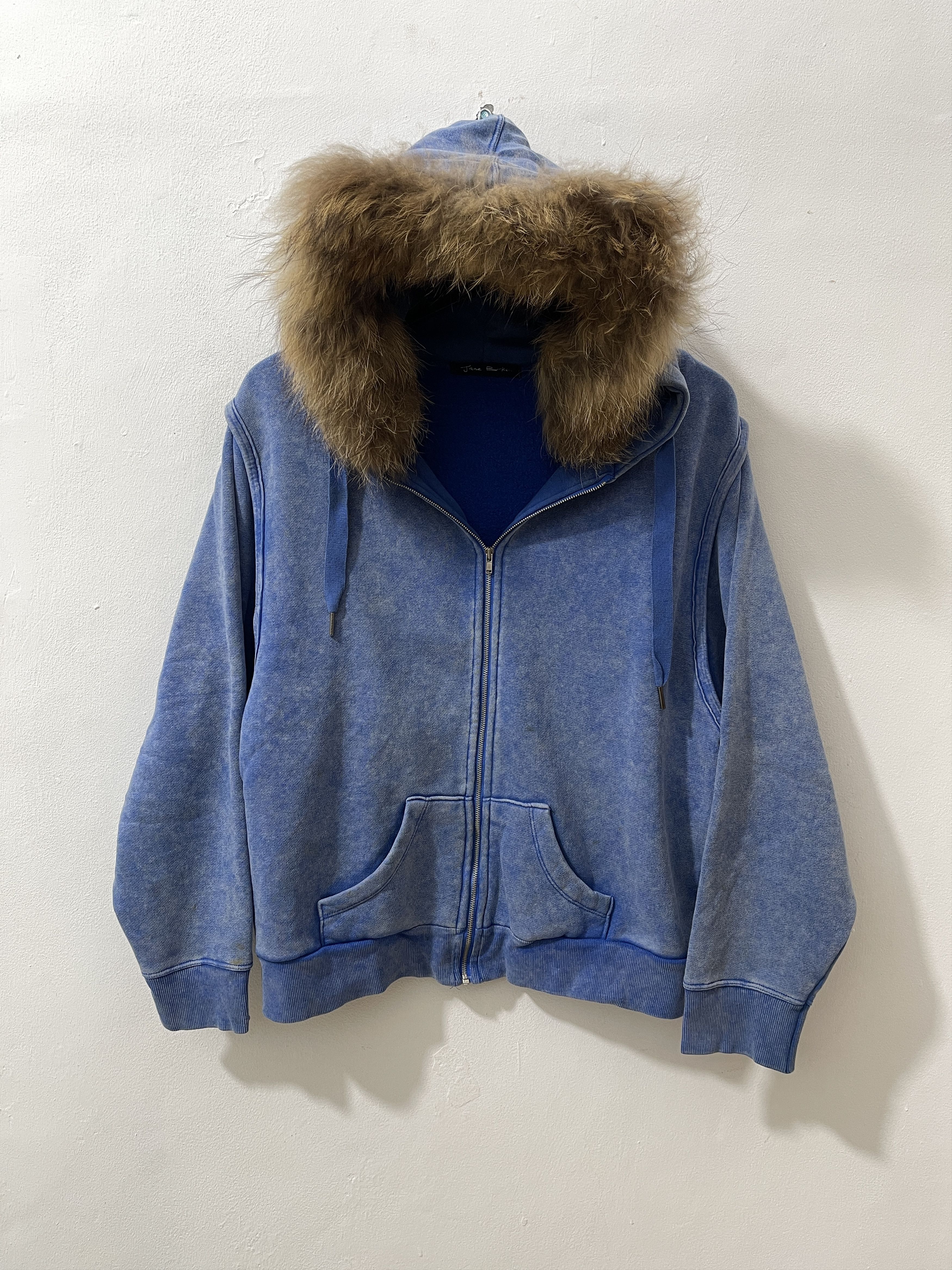 Vintage Jane Birkin Wash Rare Fur Vkei Zip Hoodie Size US M / EU 48-50 / 2 - 1 Thumbnail