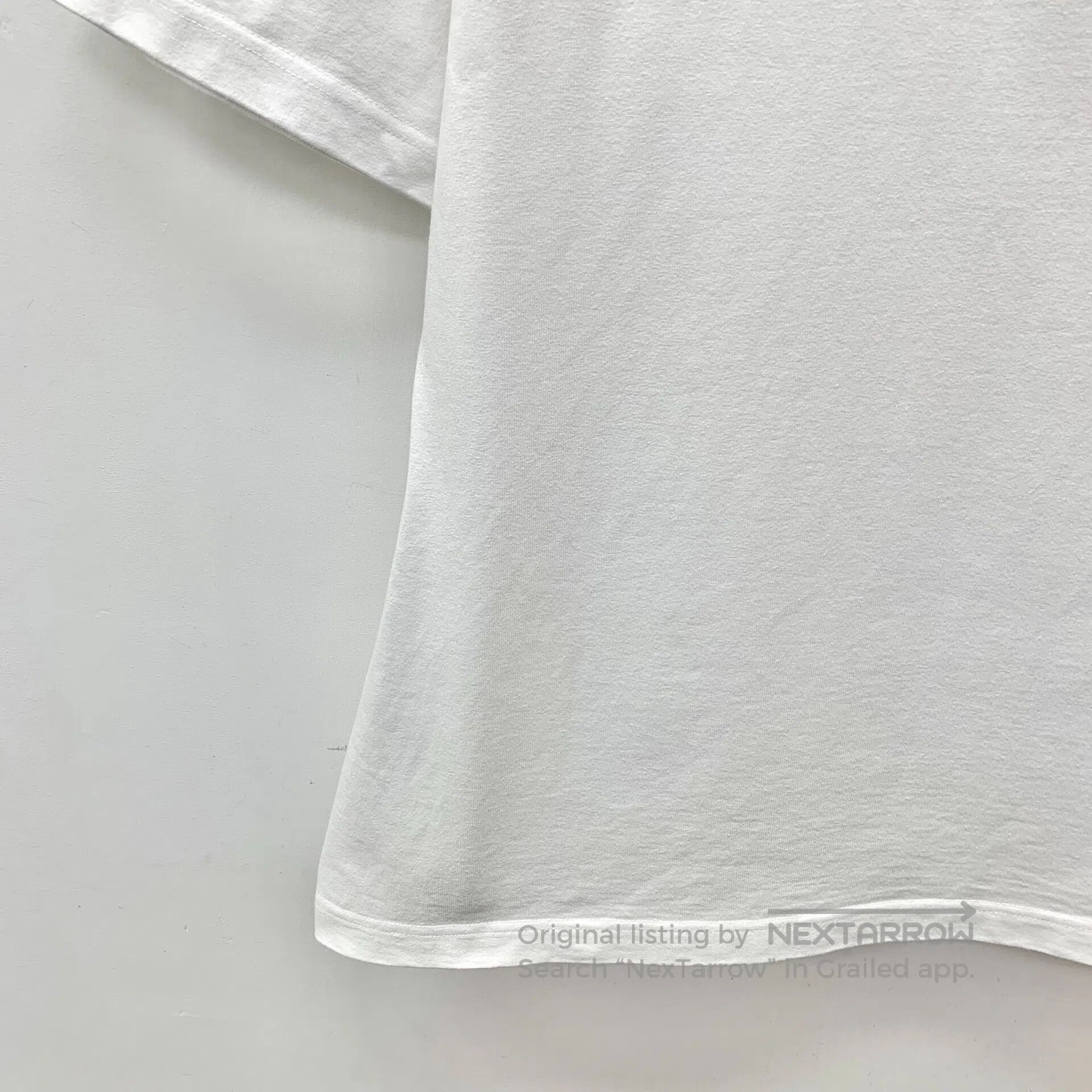 Balenciaga Balenciaga White Logo Letter Printed Cotton Round Neck Sho Size US S / EU 44-46 / 1 - 4 Thumbnail