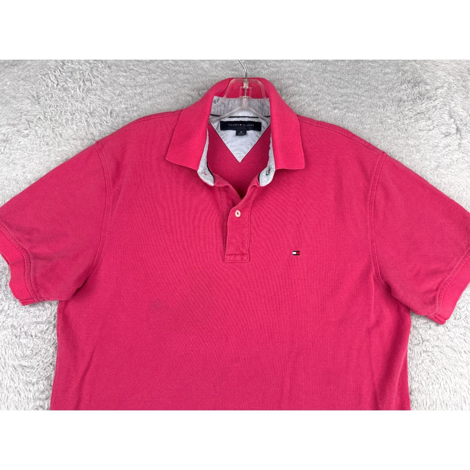 Tommy Hilfiger Tommy Hilfiger Polo Shirt Men Medium Red 100% Cotton Short Sleeve Slim Logo Embroidered Modern American Sports Mens Size US M / EU 48-50 / 2 - 4 Thumbnail