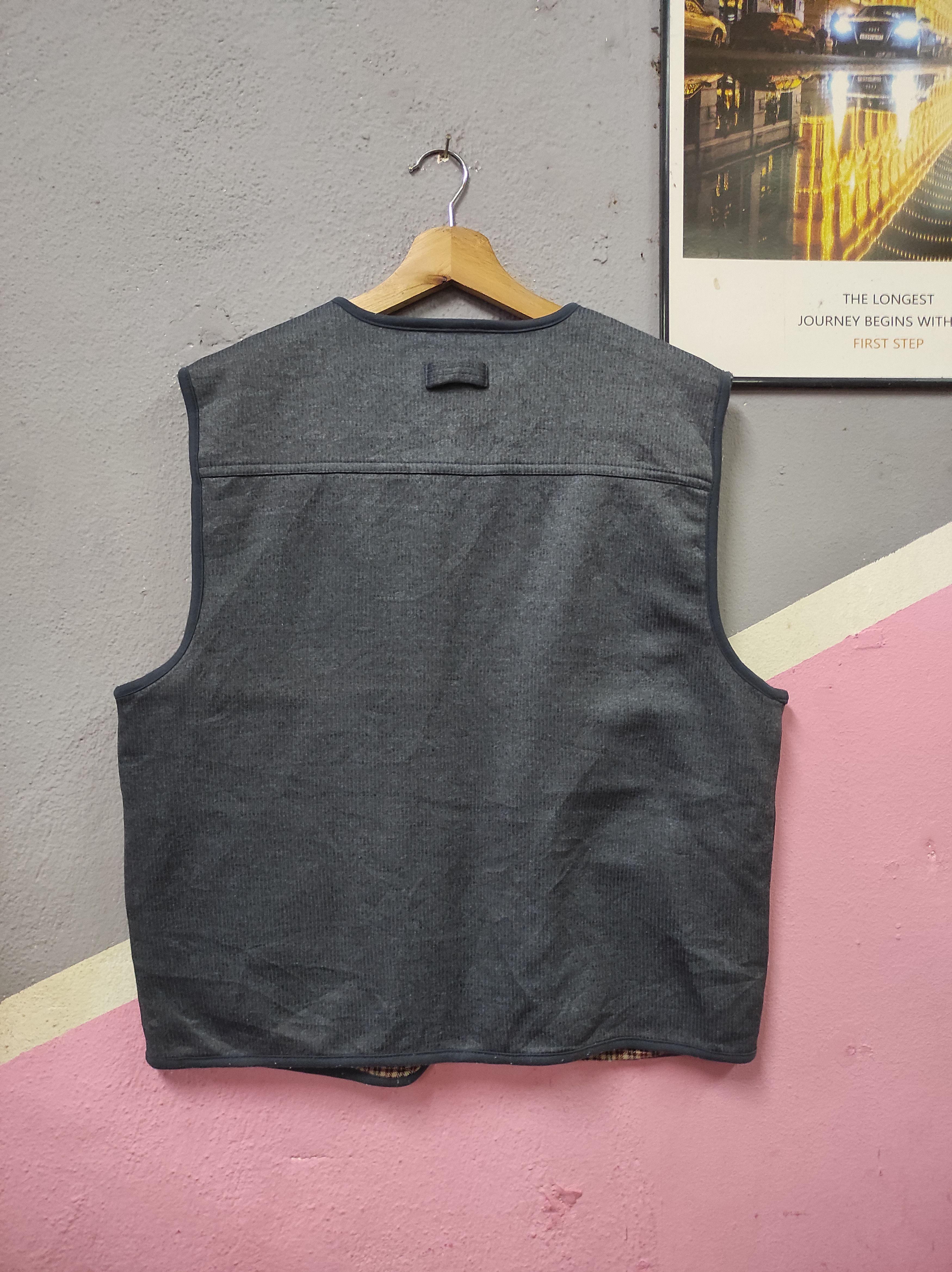 Japanese Brand OSCAR JONES MULTIPOCKET VEST JACKET FADED Size US M / EU 48-50 / 2 - 6 Thumbnail