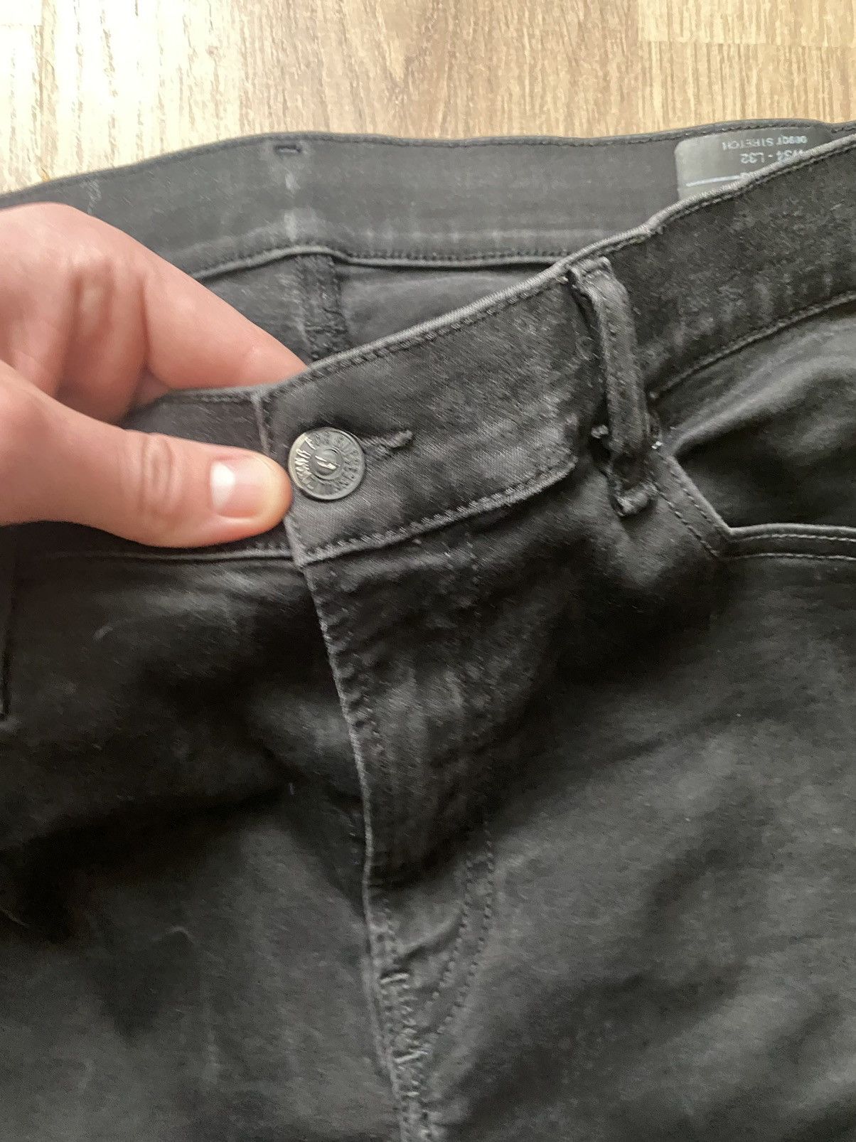 Diesel × Diesel Black Gold × Vintage Vintage Diesel Big Logo Y2K Black Denim Jeans Size US 34 / EU 50 - 7 Thumbnail