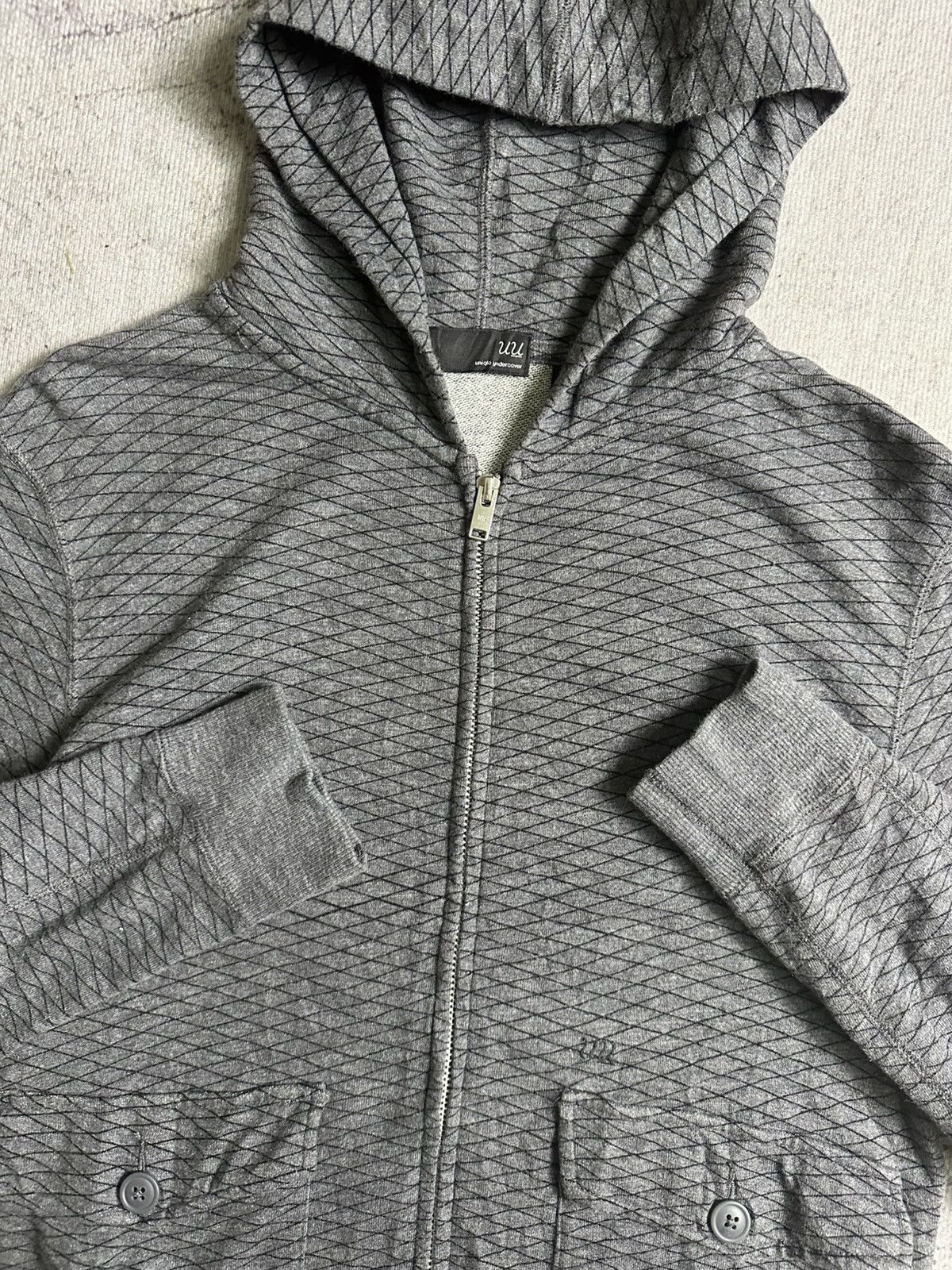 Japanese Brand Uu Undercover Jun Takahashi Monogram Zipper Hoodie Size US M / EU 48-50 / 2 - 8 Thumbnail