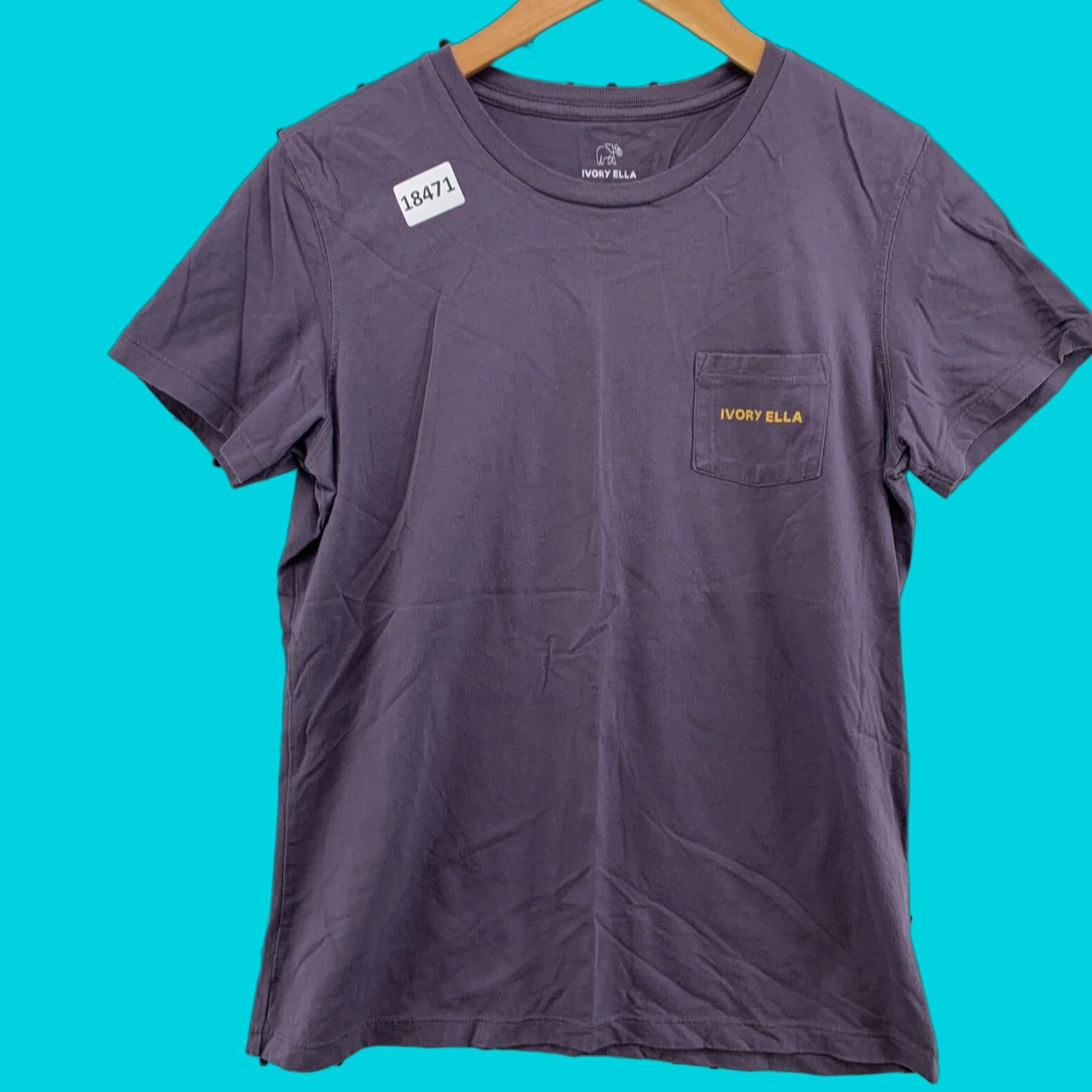 Vintage Vintage Ivory Ella Women's T-Shirt Purple Yellow Elephant Short Sleeve V-Neck Small Size S / US 4 / IT 40 - 1 Thumbnail