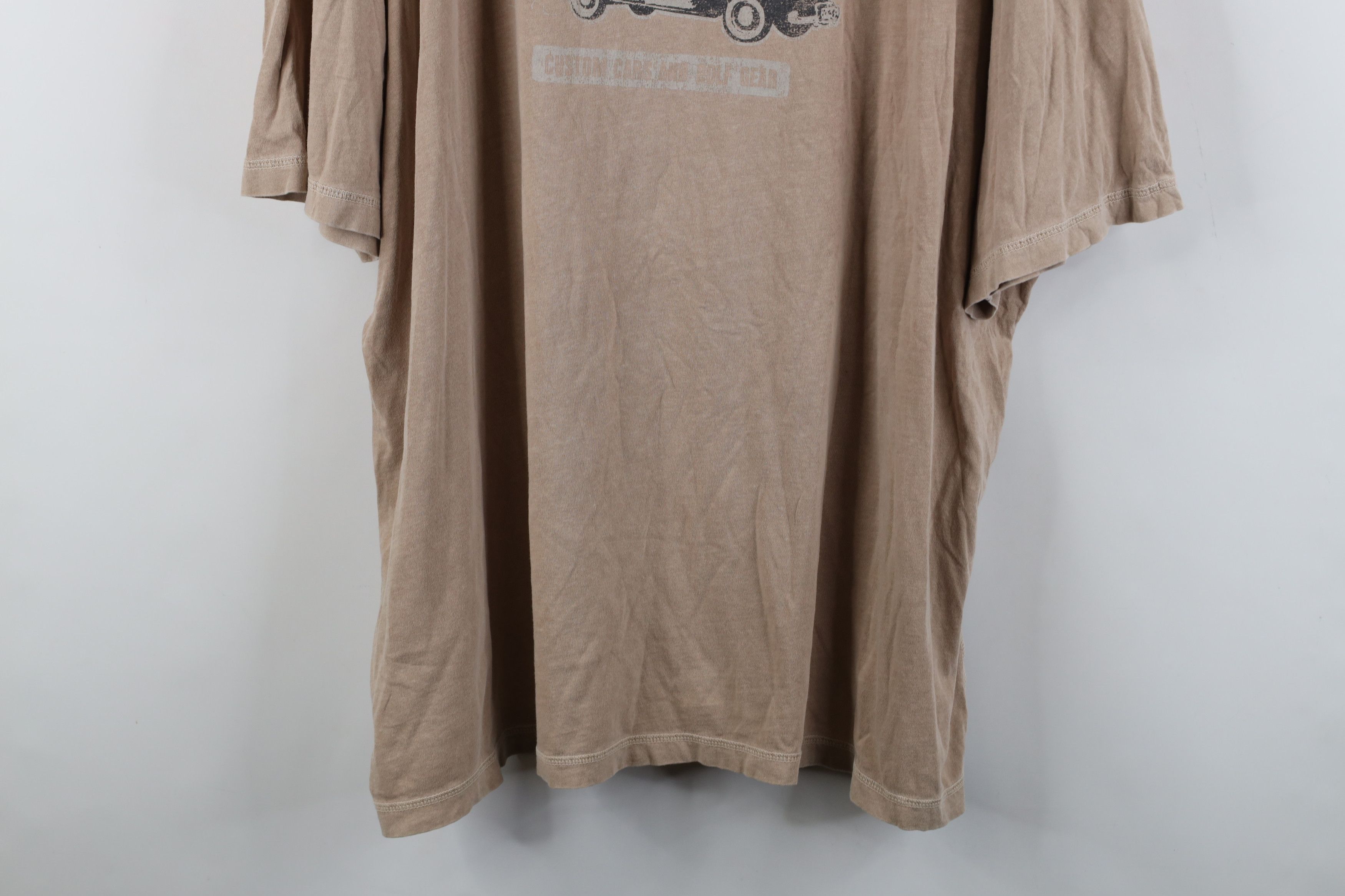 Tommy Bahama Tommy Bahama Relax and Irons Car Stonewash T-Shirt Beige Size US XXL / EU 58 / 5 - 3 Thumbnail