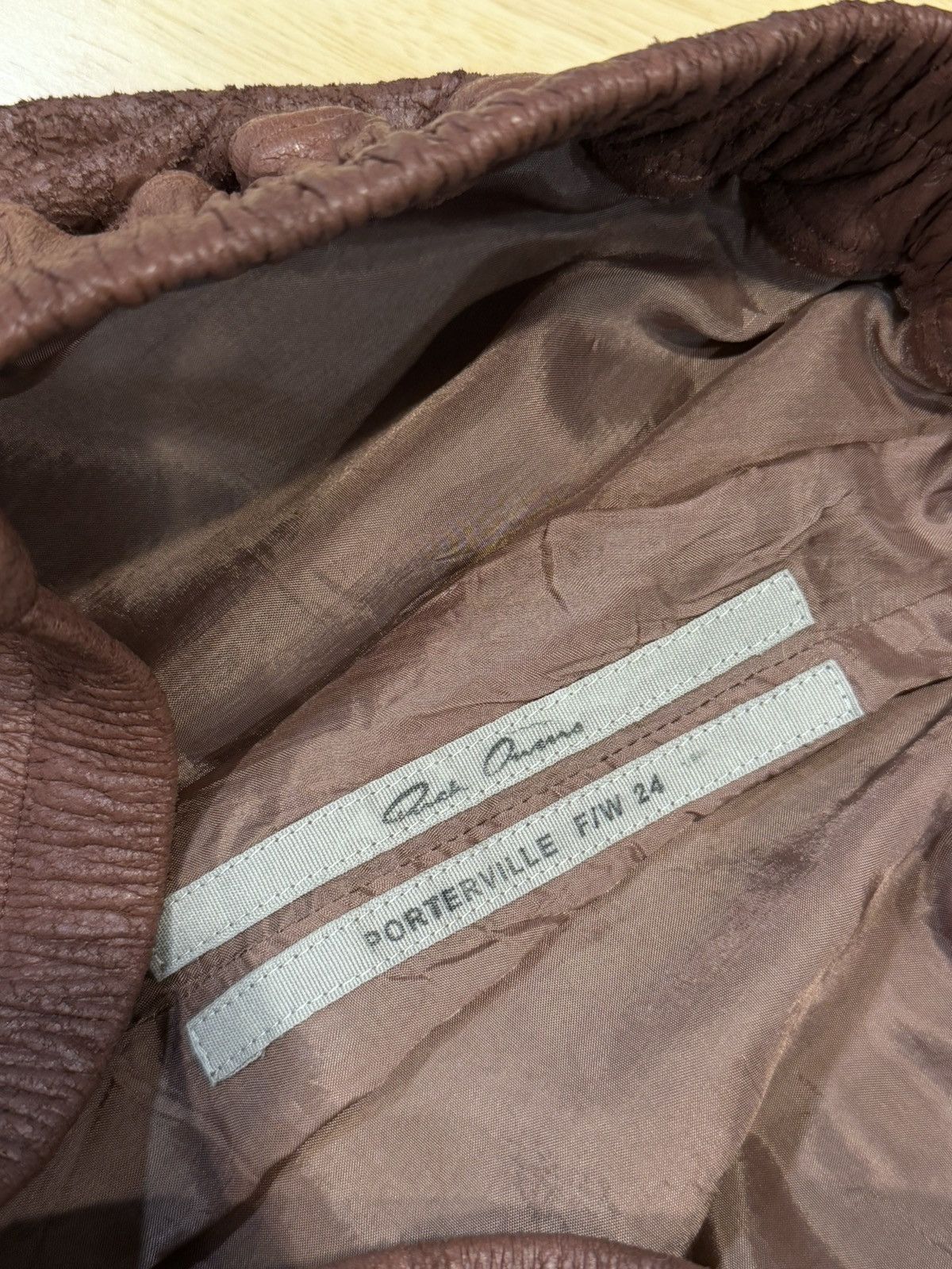 Rick Owens FW24 Blistered Lambskin Leather Boxer Shorts 44 Size US 30 / EU 46 - 5 Thumbnail