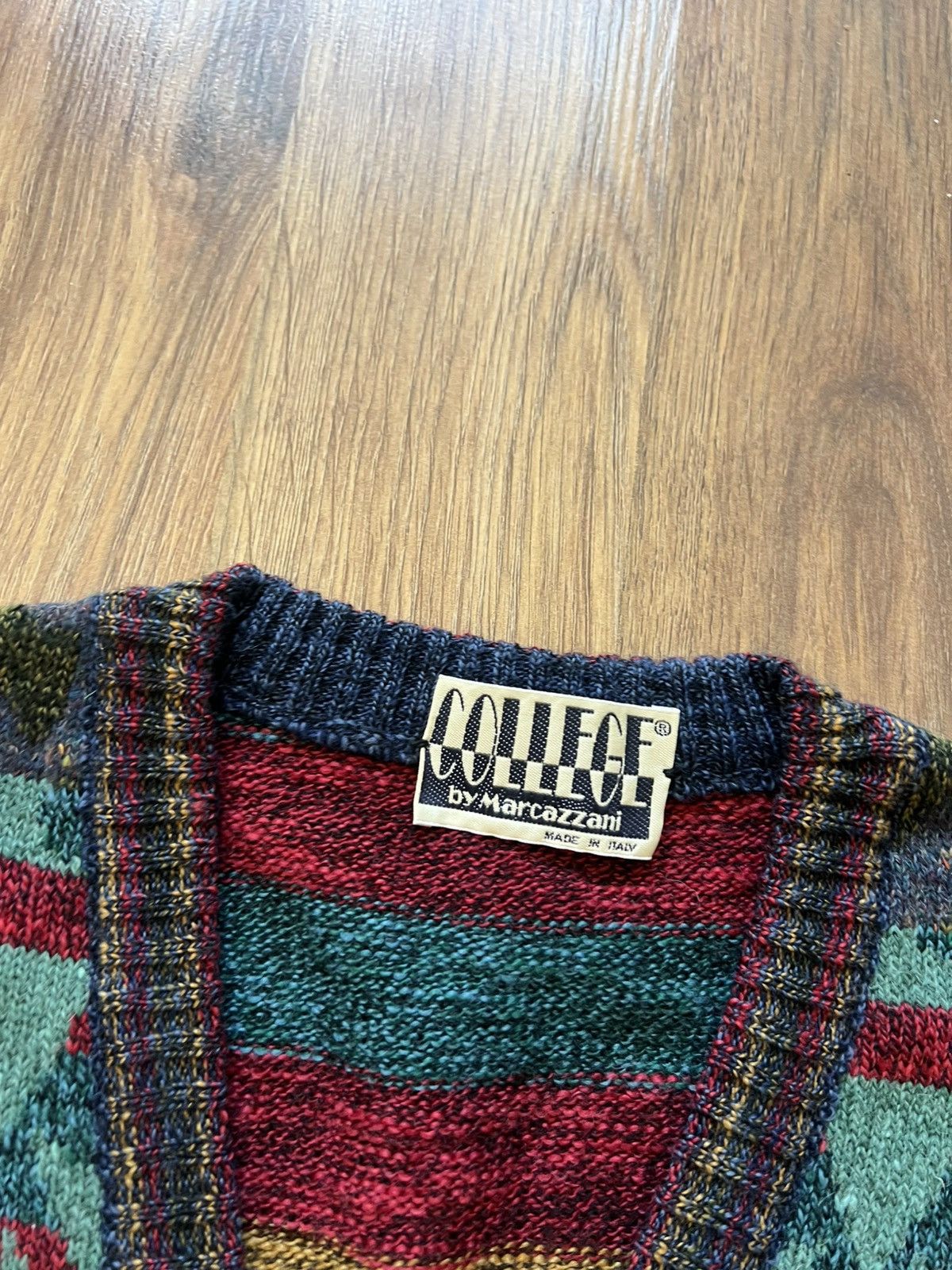 Vintage College by Marcazzani Knit Sweater Vest (Made in Italy) Size US XL / EU 56 / 4 - 5 Thumbnail