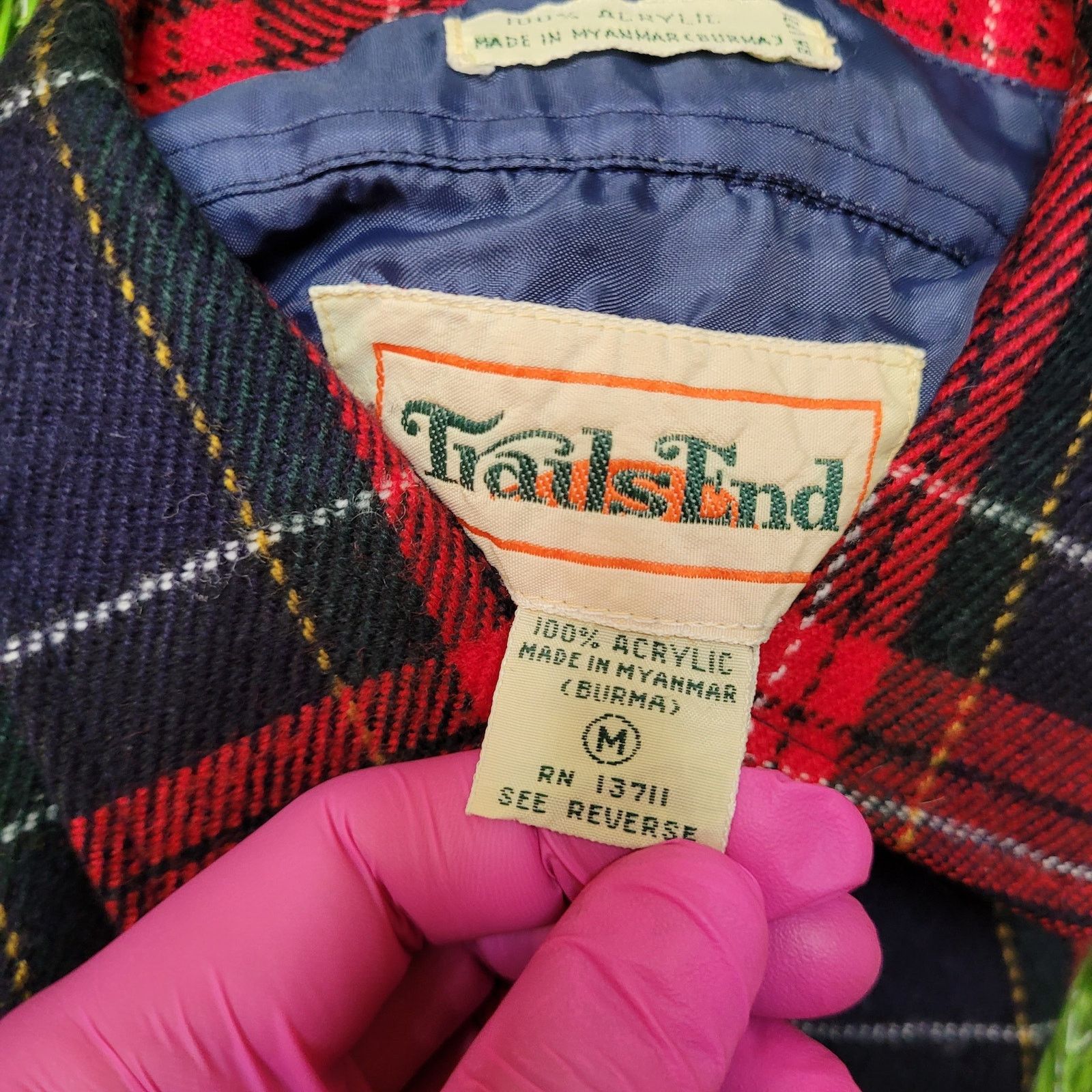Other VTG 90s Grunge Plaid Flannel Shirt Medium Baggy (Fits Large) Size US M / EU 48-50 / 2 - 5 Thumbnail