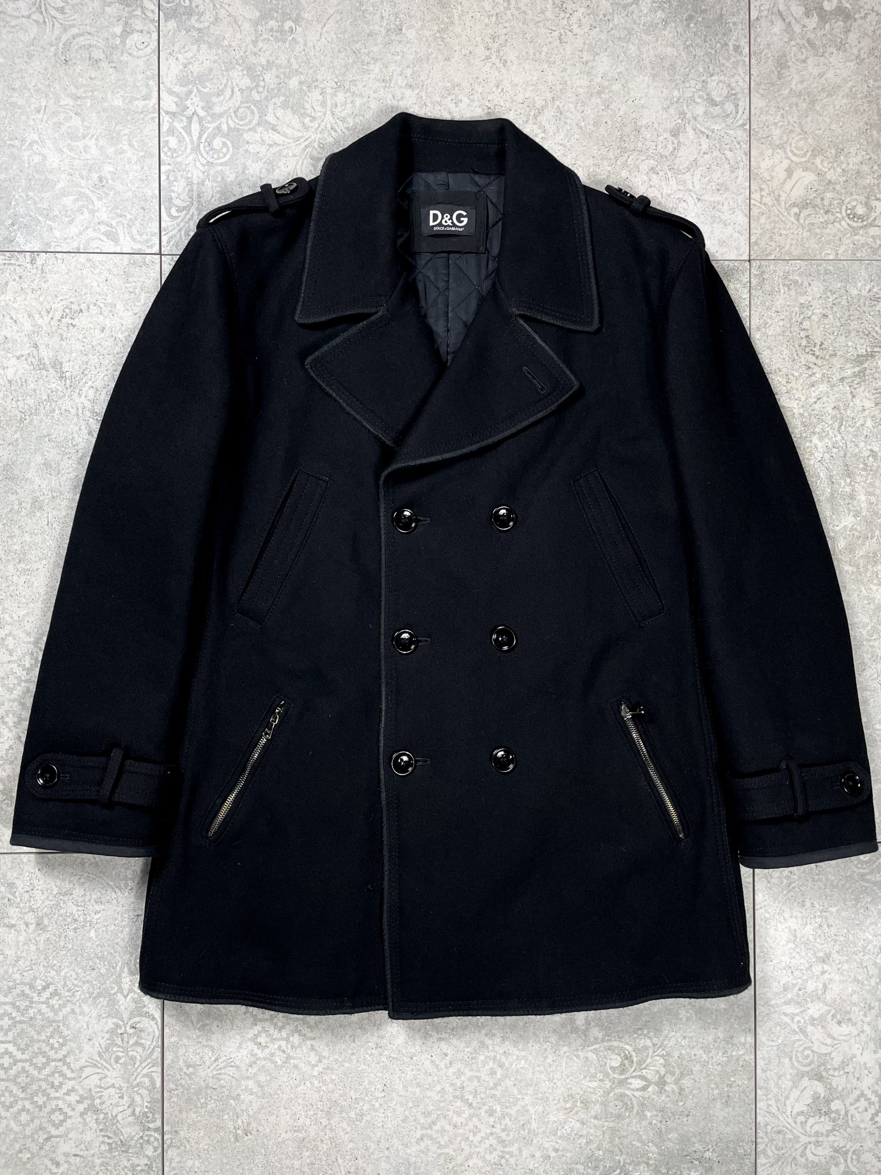 Dolce & Gabbana Dolce&Gabbana Classic Wool Coat Size US L / EU 52-54 / 3 - 1 Thumbnail