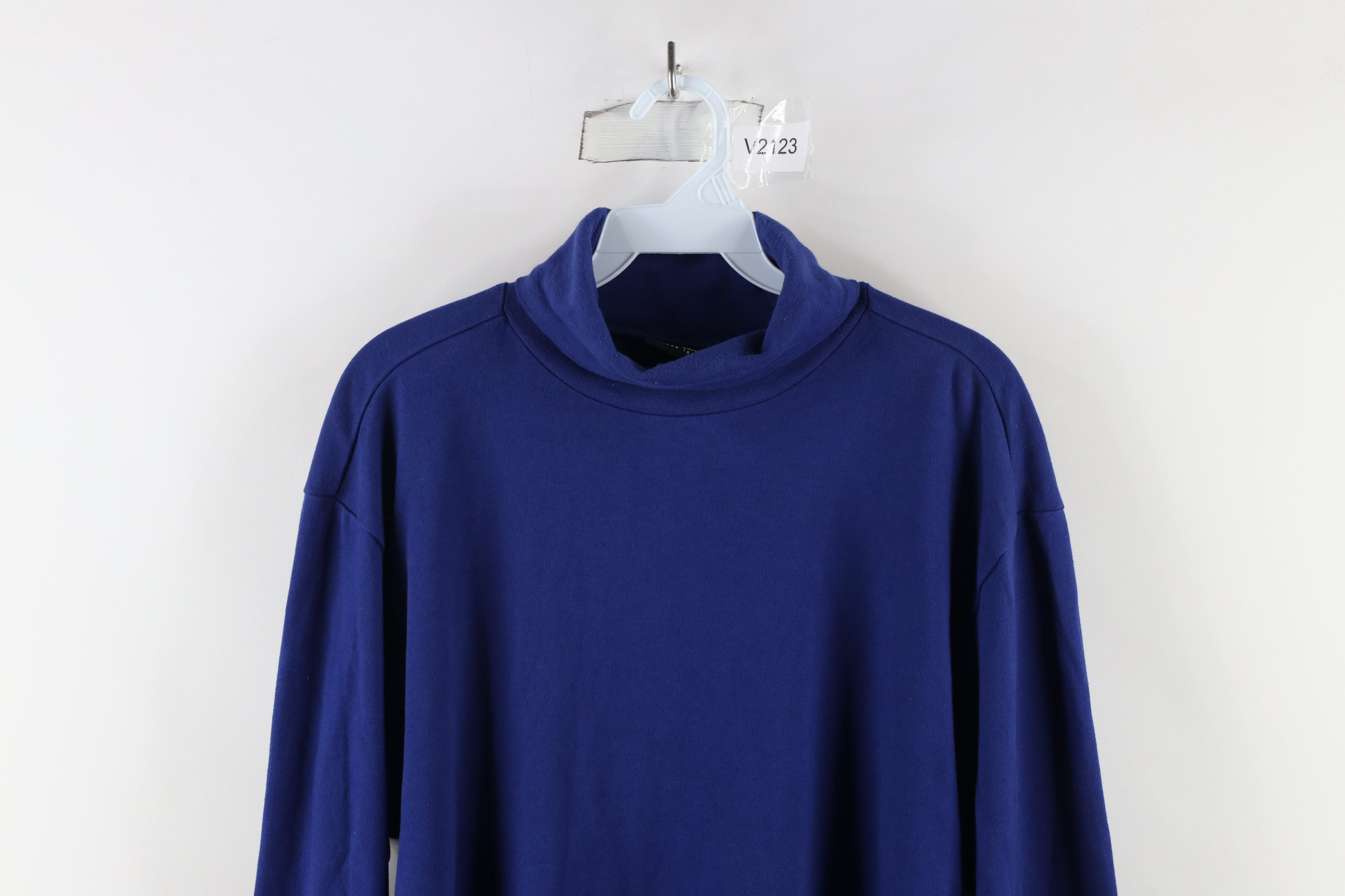 Eddie Bauer × Vintage Vintage 90s Eddie Bauer Long Sleeve Turtleneck T-Shirt Blue Size US XL / EU 56 / 4 - 2 Thumbnail