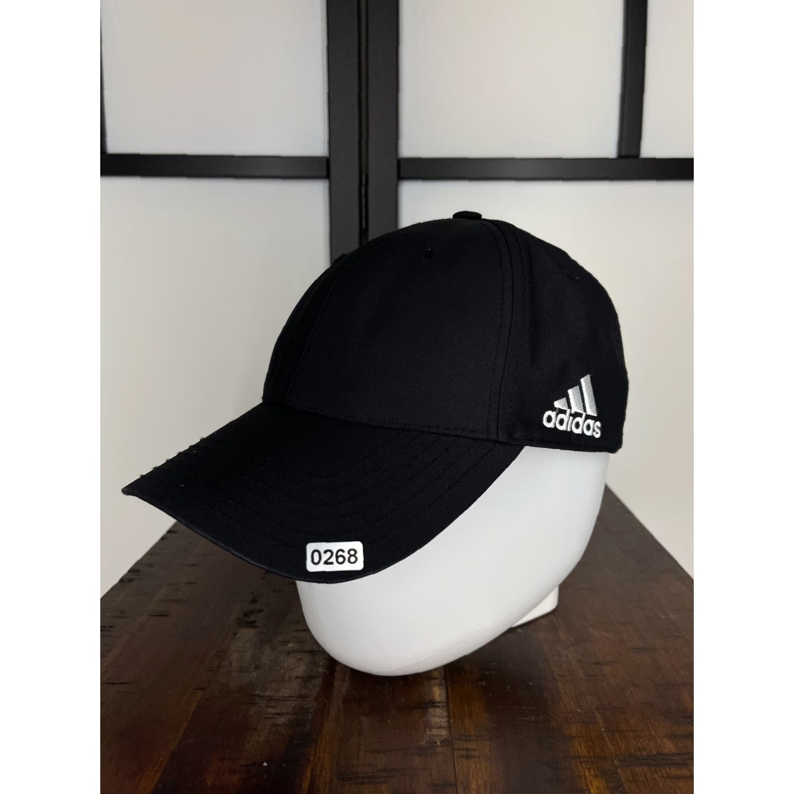 Adidas Adidas Hat Cap Strap Back One Size Adult Black Embroidered 100% Polyester Golf Baseball Cap Mens Hat Size ONE SIZE - 4 Thumbnail