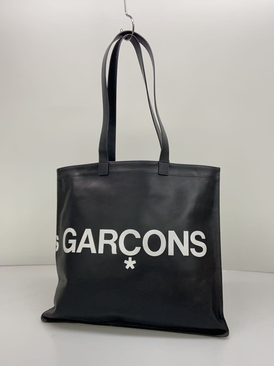 Comme des Garcons Cowhide Leather Logo Tote Bag Size ONE SIZE - 3 Thumbnail