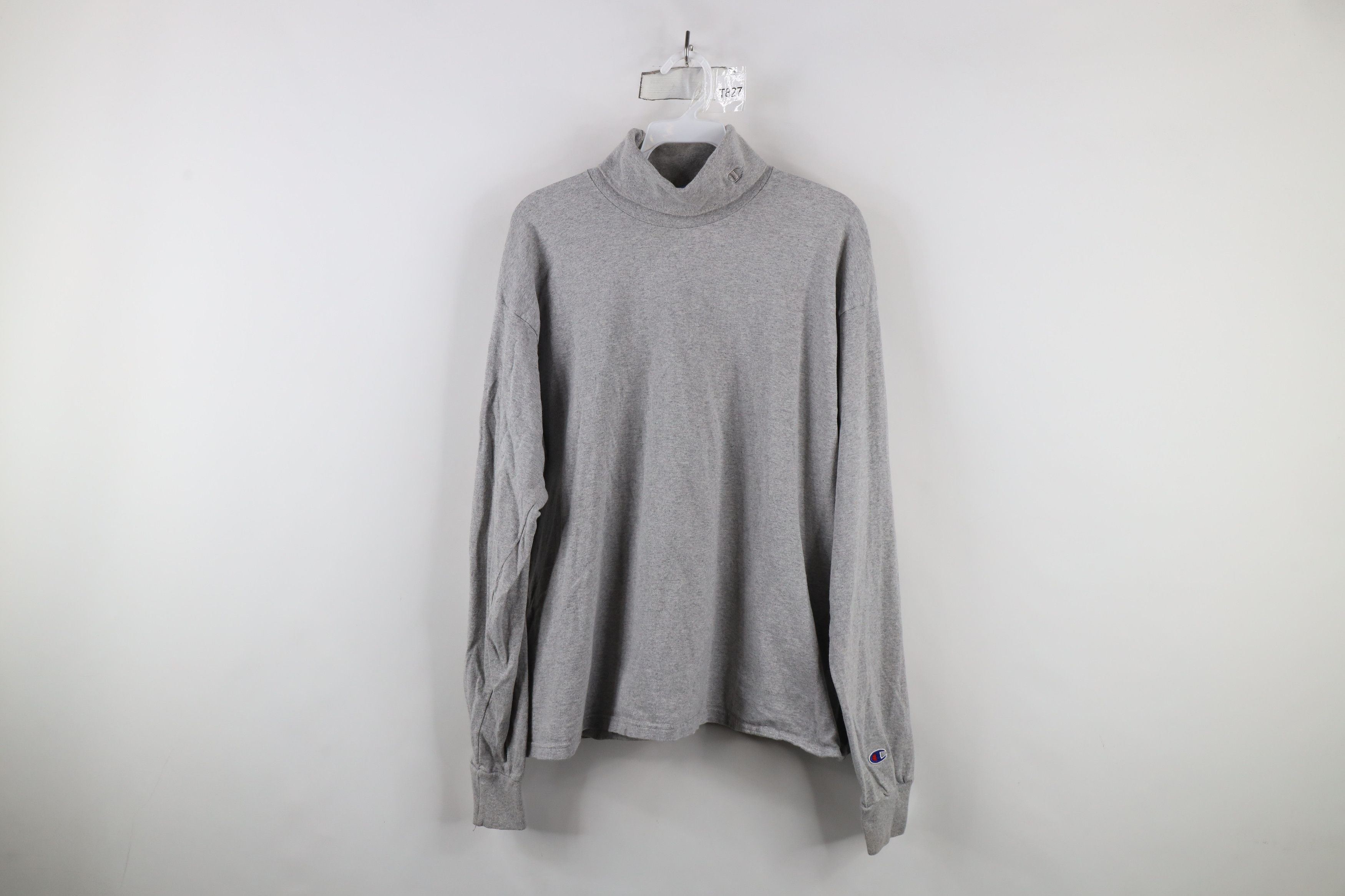 Champion × Vintage Vintage 90s Champion Logo Long Sleeve Turtleneck T-Shirt Size US M / EU 48-50 / 2 - 1 Thumbnail
