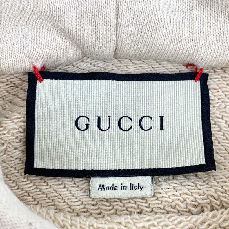 Gucci Gucci Beige logo cat sequin cotton hooded drawstring long-s Size US L / EU 52-54 / 3 - 6 Thumbnail