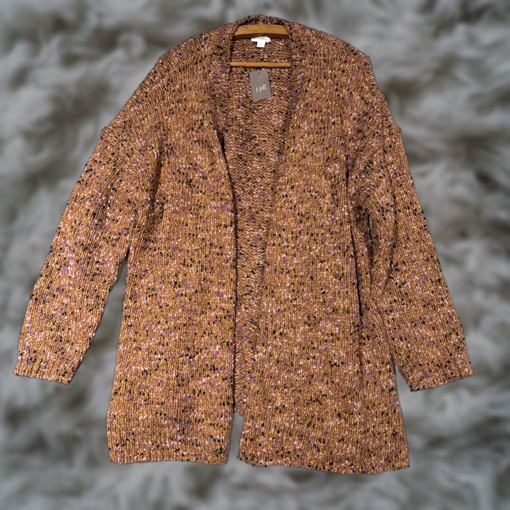J. Jill J. Jill Cardigan Shirt Womens 2X Open Front Knit Multicolor NWT Chunky Colorful NWT Size XXL / US 16-18 / IT 52-54 - 1 Thumbnail