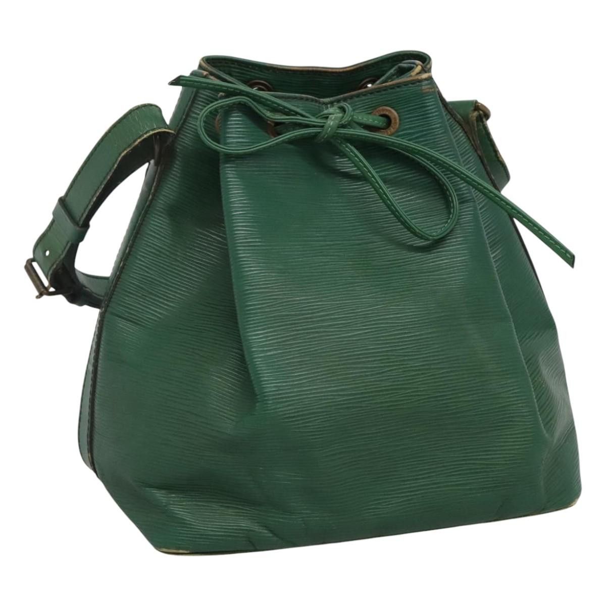 Louis Vuitton Epi Petit Noe Shoulder Bag Green M44104 Lv Auth 116950, Women's