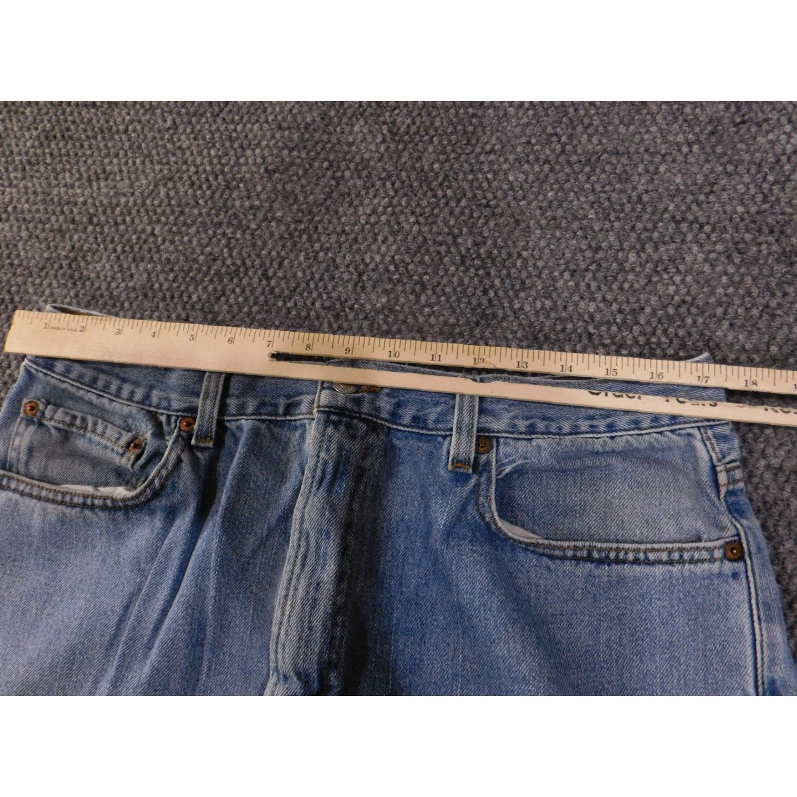 Levi's Levi's 505 Jeans Mens 38x30 Blue Regular Fit Denim Straight Leg Pants Size US 38 / EU 54 - 5 Thumbnail