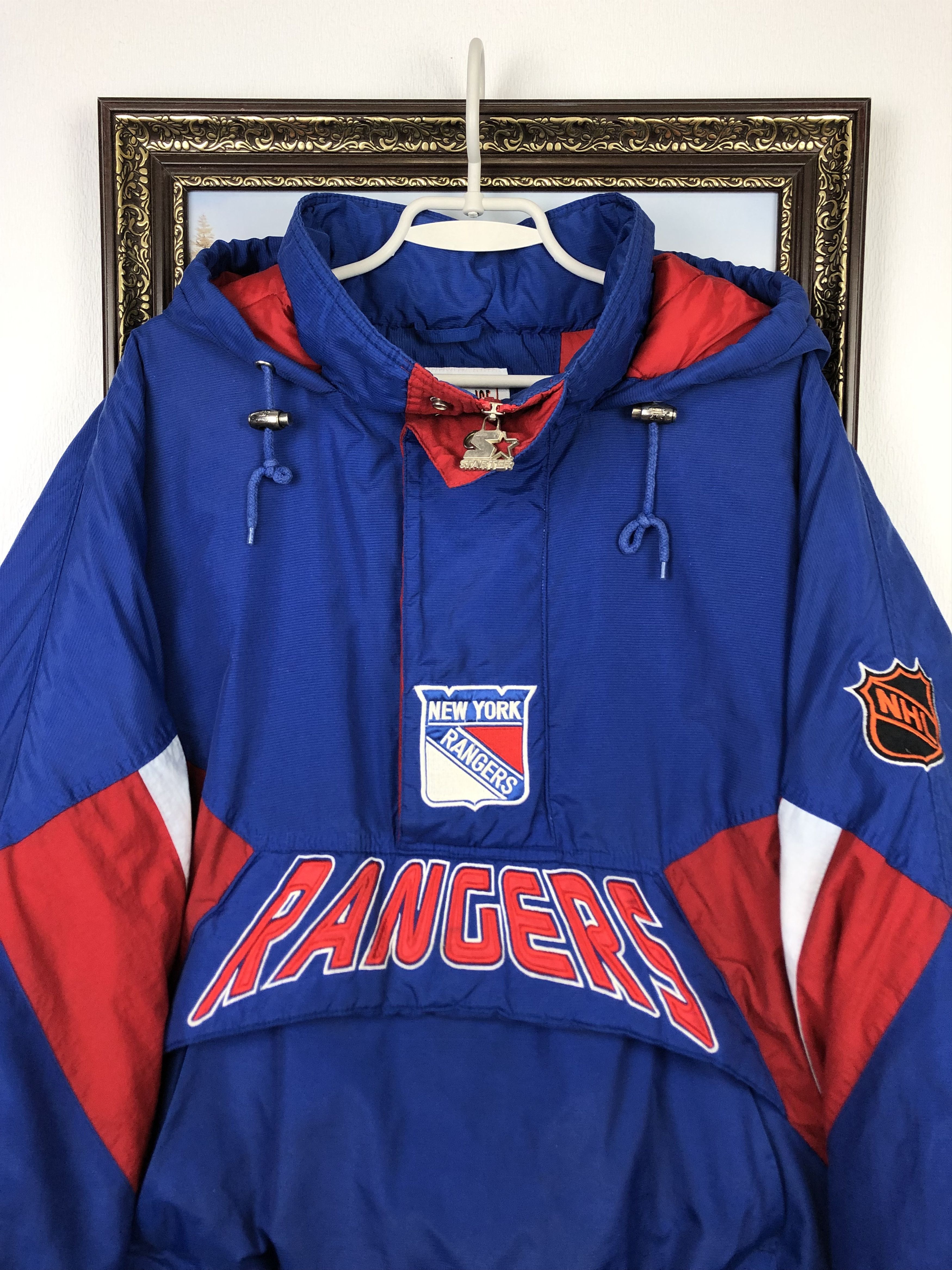 Vintage 90's NHL Starter New York Rangers Half Zip Jacket