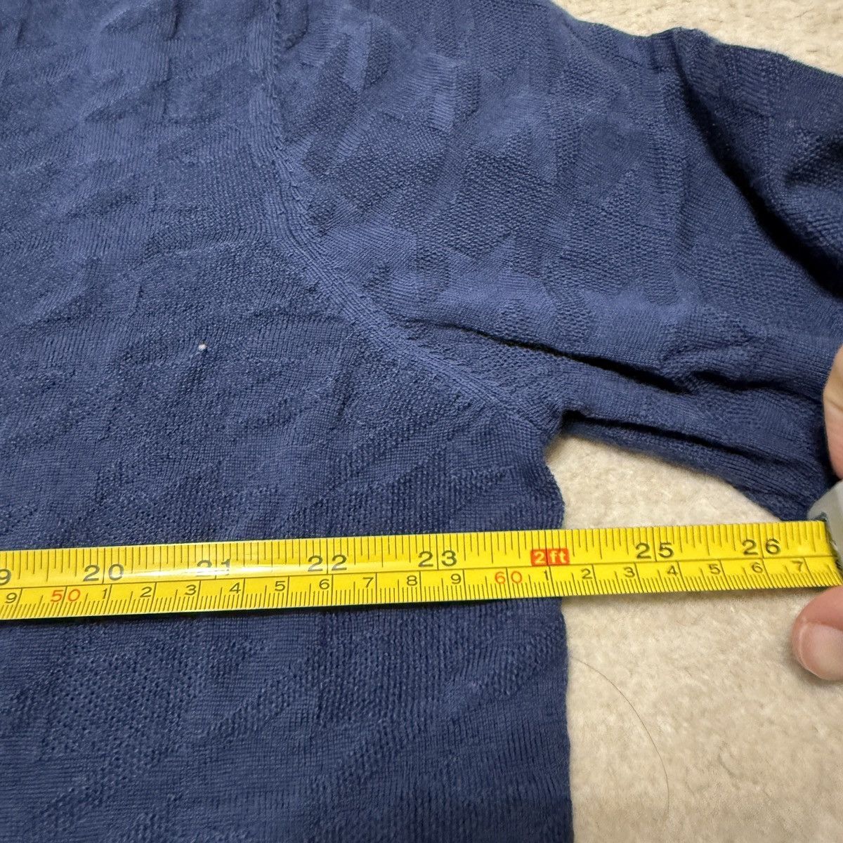 Other Daniel Wu MOVIE WORN Merino Cashmere Sweater Blue Actor Size US XL / EU 56 / 4 - 6 Thumbnail