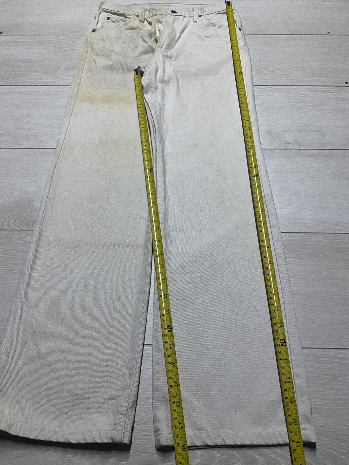 Edwin Edwin Vintage 80s Orange Tab Rusty Straight Loose Jeans Size US 28 / EU 44 - 16 Thumbnail
