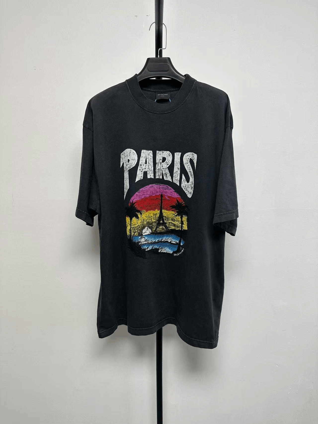 Balenciaga Balenciaga Printed Black T-Shirt m Men Size US M / EU 48-50 / 2 - 1 Thumbnail