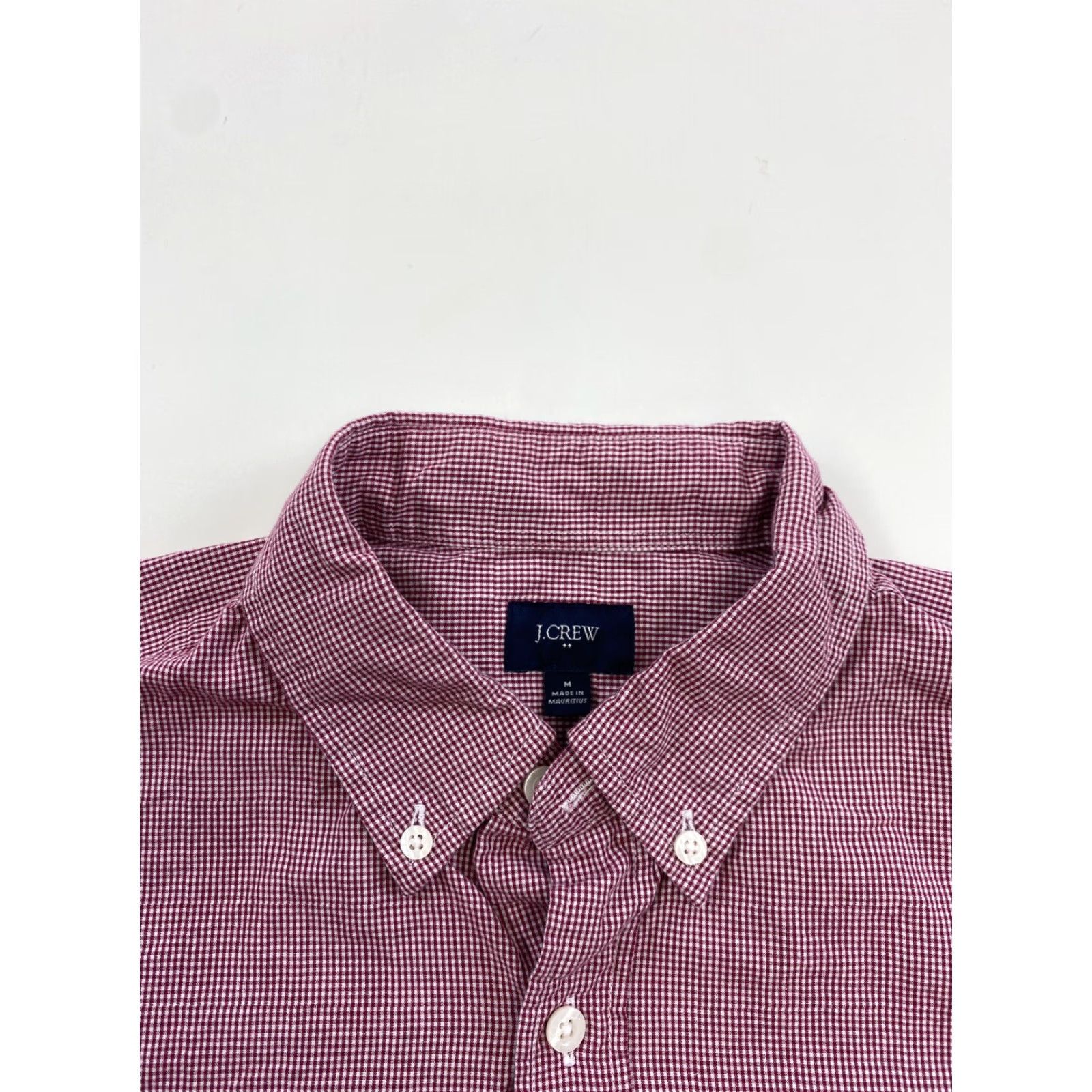 J.Crew J. Crew Button-Down Shirt Mens Medium Red Plaid Shirt Long Sleeve Button-Up Mens Red Plaid Size US M / EU 48-50 / 2 - 2 Thumbnail
