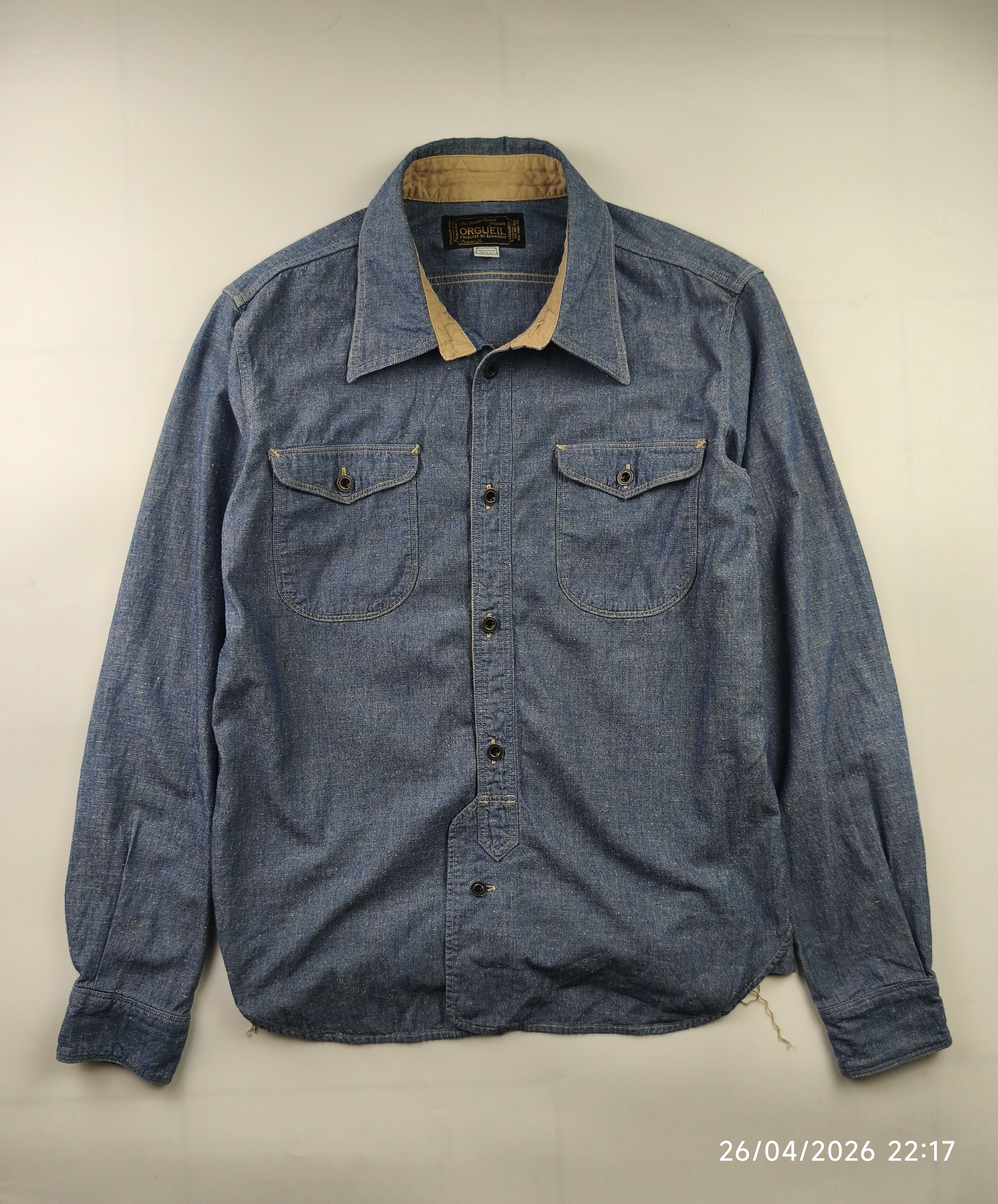 Orgueil Orgueil - studio d'artisan - classic chambray work shirt Size US S / EU 44-46 / 1 - 1 Thumbnail