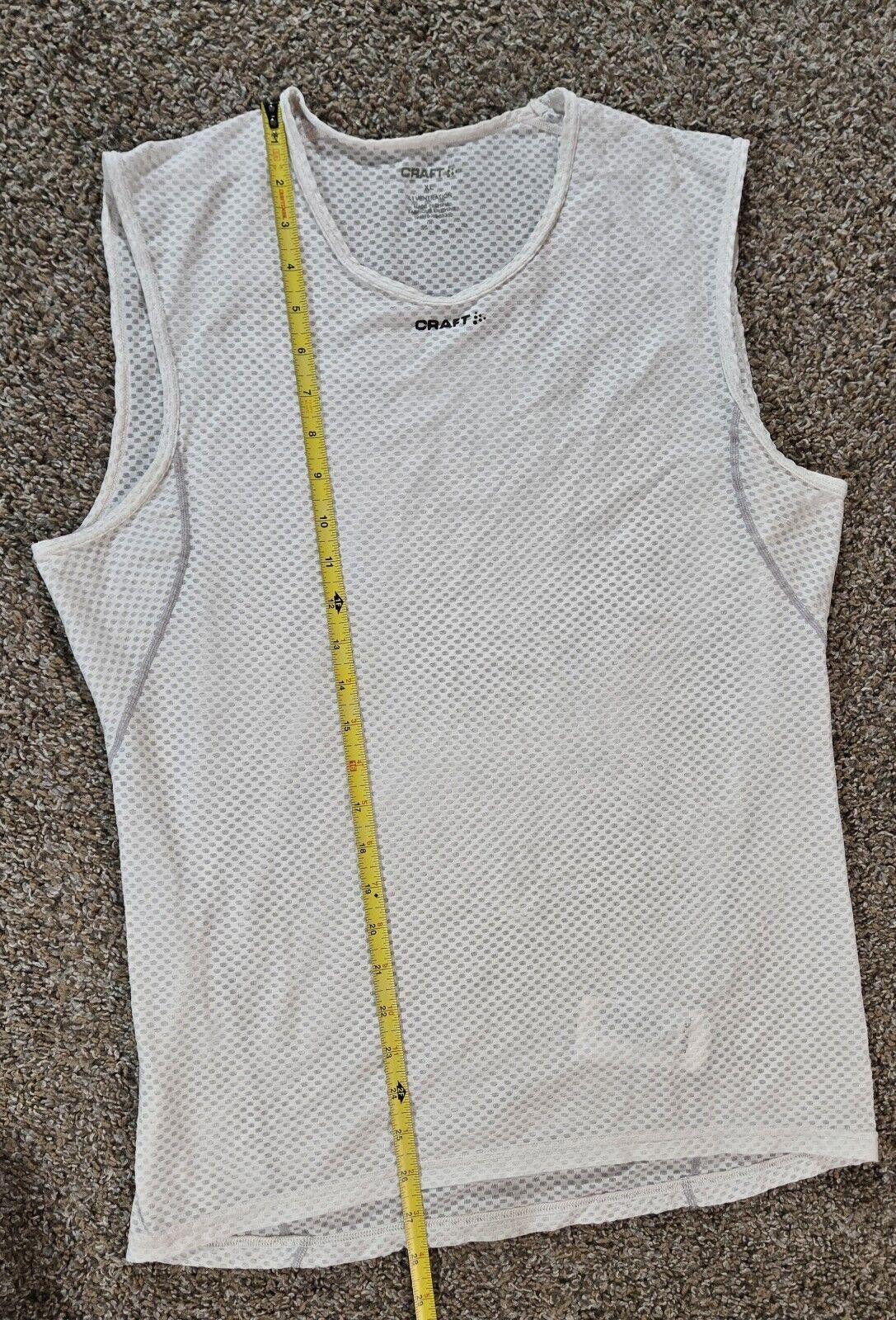 Levi's Made & Crafted White Craft Level 1 Ventilation Mesh Workout Tank Top XL Size ONE SIZE - 4 Thumbnail