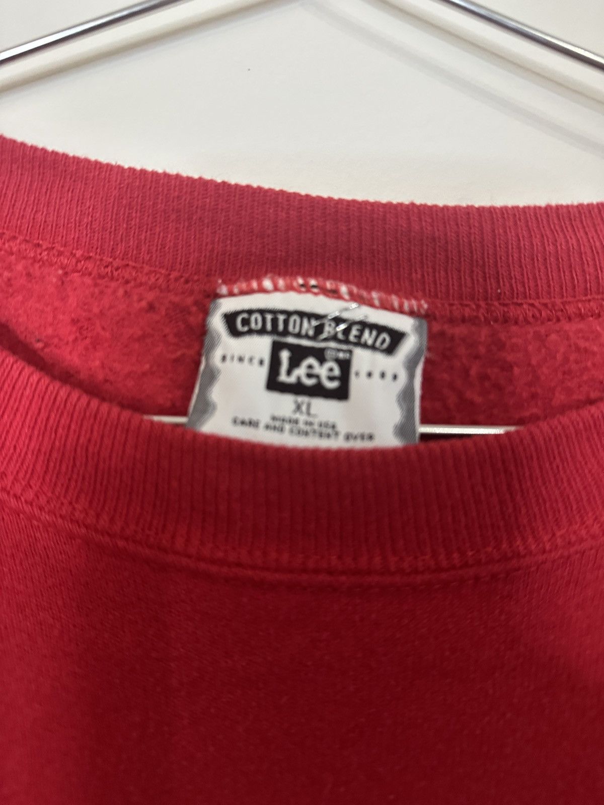 Lee × Vintage Vintage 1996 Jesus Red Sweatshirt Size US XL / EU 56 / 4 - 3 Thumbnail