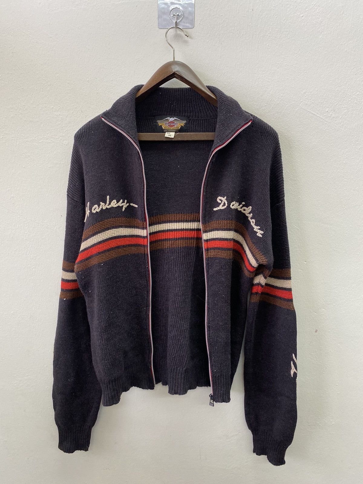 Harley Davidson Distressed Harley Davidson An American Legend Knit Sweater Size US M / EU 48-50 / 2 - 2 Thumbnail