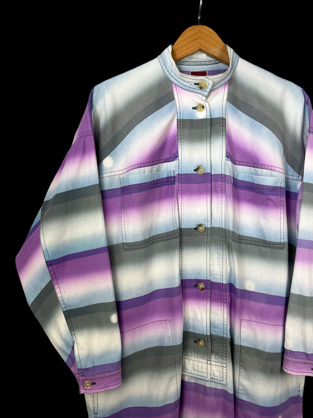 Issey Miyake Rare 1980 Issey Miyake Lucid Long Shirt Size US L / EU 52-54 / 3 - 4 Thumbnail