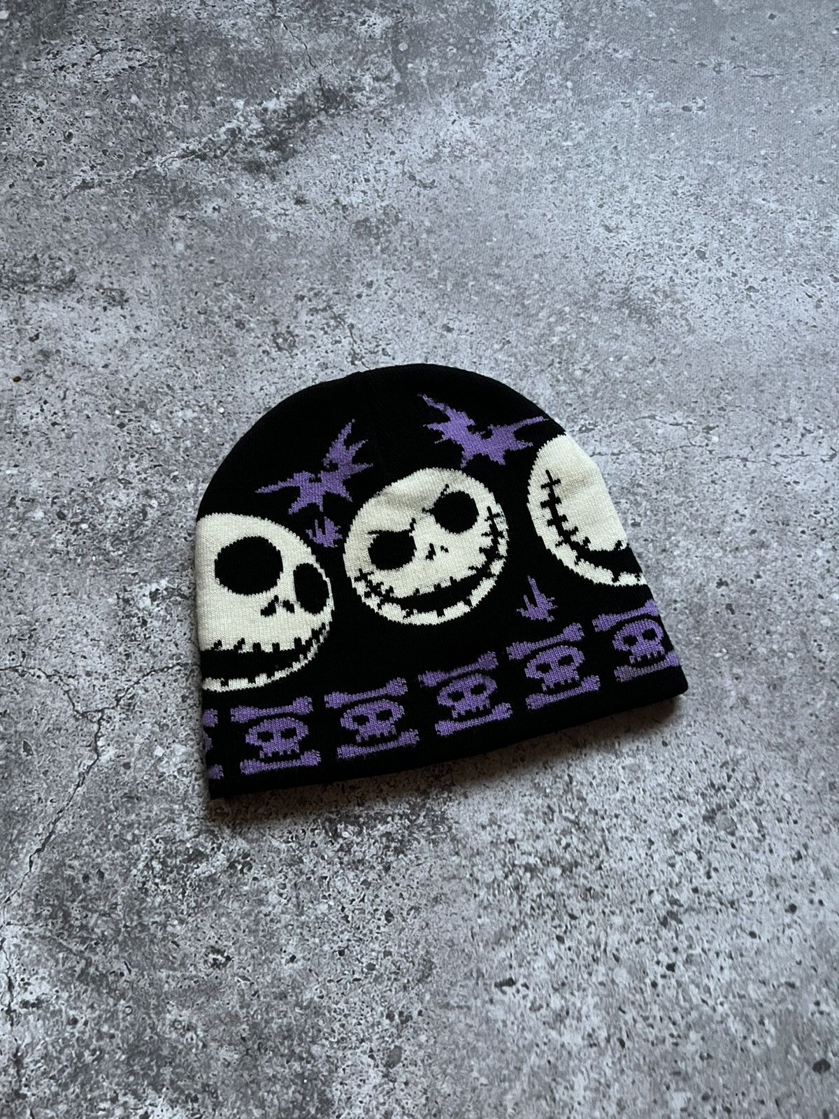 Vintage The Nightmare before Christmas Style Beanie Hat Size ONE SIZE - 4 Thumbnail