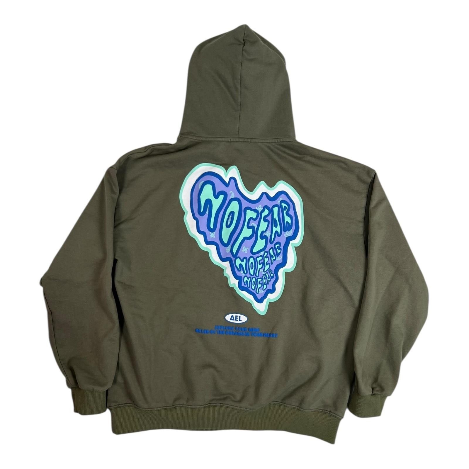 Other Aelfric Eden Hoodie Mens Large Green MOFEAR Heart Graphic Pu Size US L / EU 52-54 / 3 - 1 Thumbnail