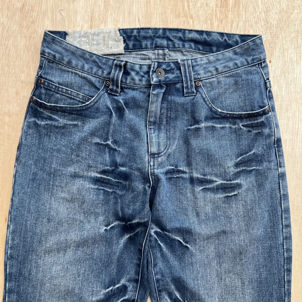 If Six Was Nine ANTFUI JEANS MIGHTY WING MUD PUNK LIGHTING AND CLOUD DENIM Size US 31 - 16 Thumbnail