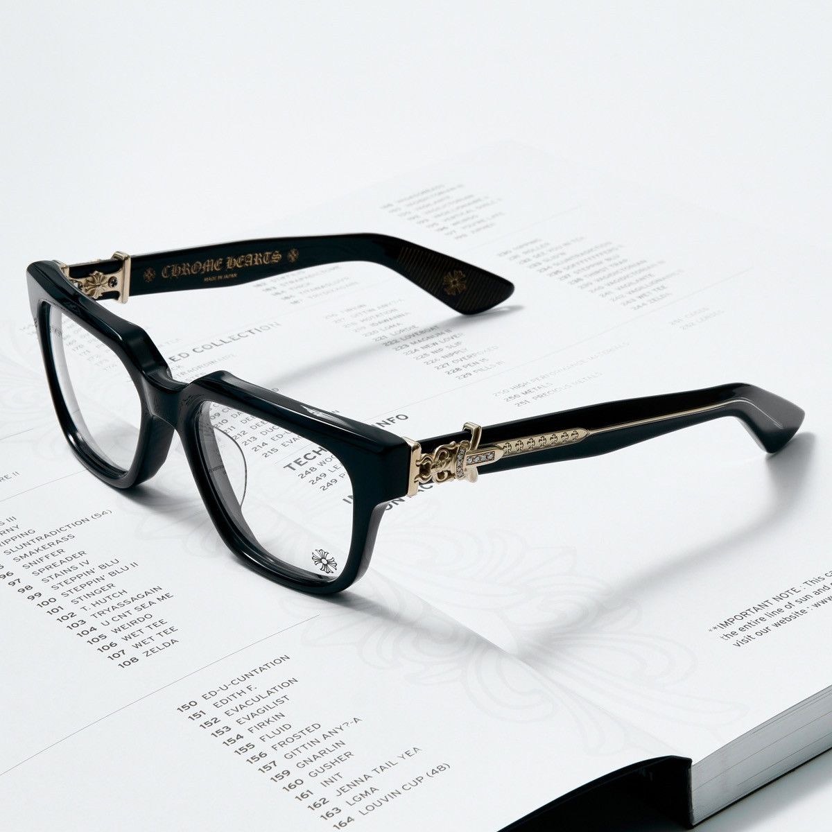 Chrome Hearts CHROME HEARTS VAGILLIONAIRE II BK - 18KGP DIAMOND 💎 GLASSES Size ONE SIZE - 2 Thumbnail