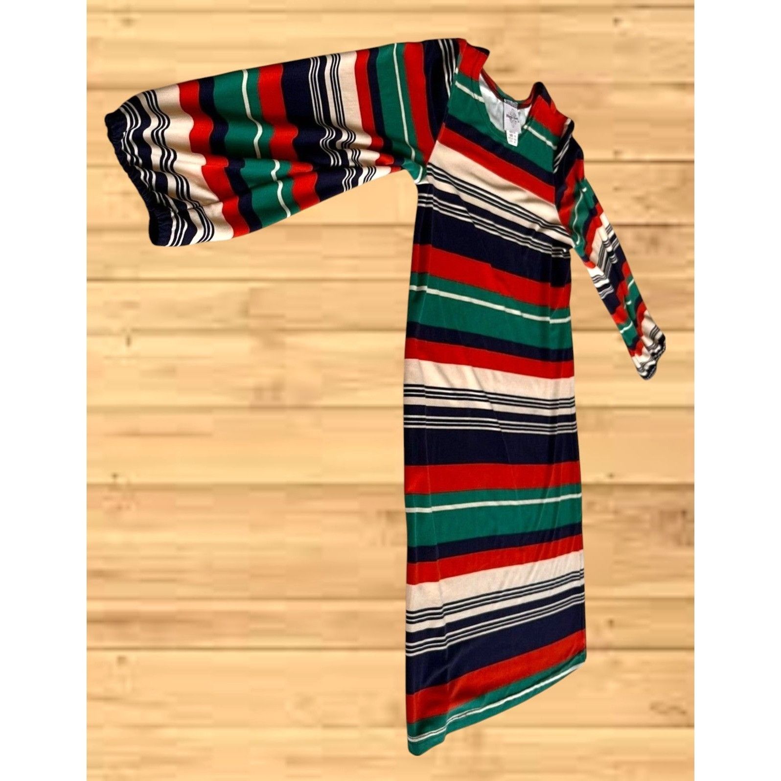 Vintage Vintage Maggie Breen Too Girls Dress 16 Striped Long Sleeve Size XXL / US 16-18 / IT 52-54 - 2 Thumbnail