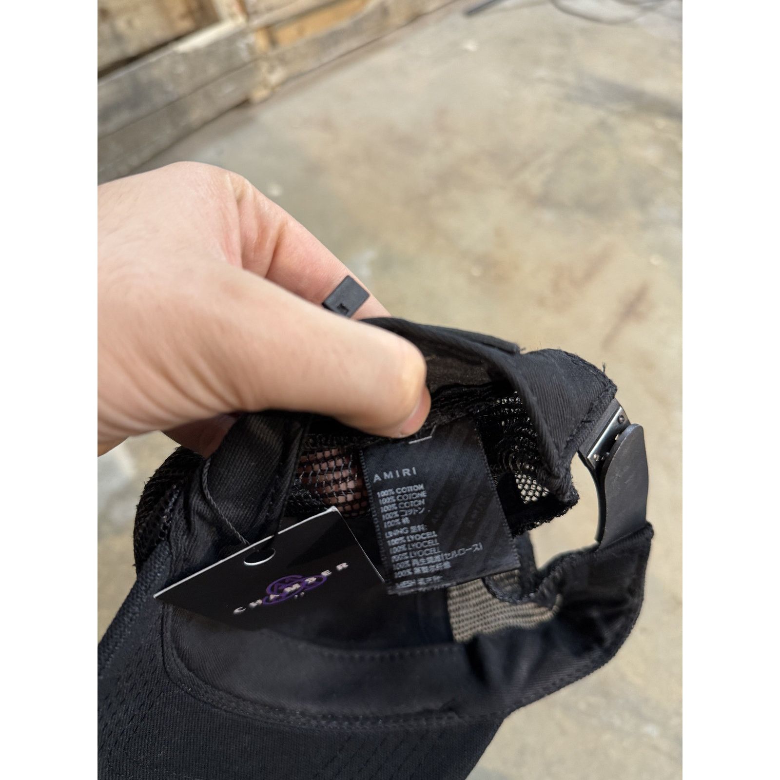 Amiri Amiri MA Logo Trucker Black Pink Used OSFM Size ONE SIZE - 4 Thumbnail