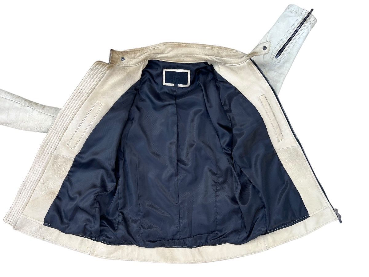 JACKROSE Jackrose Luv Maison Patina Stains Leather Racer Jacket Size US S / EU 44-46 / 1 - 14 Thumbnail