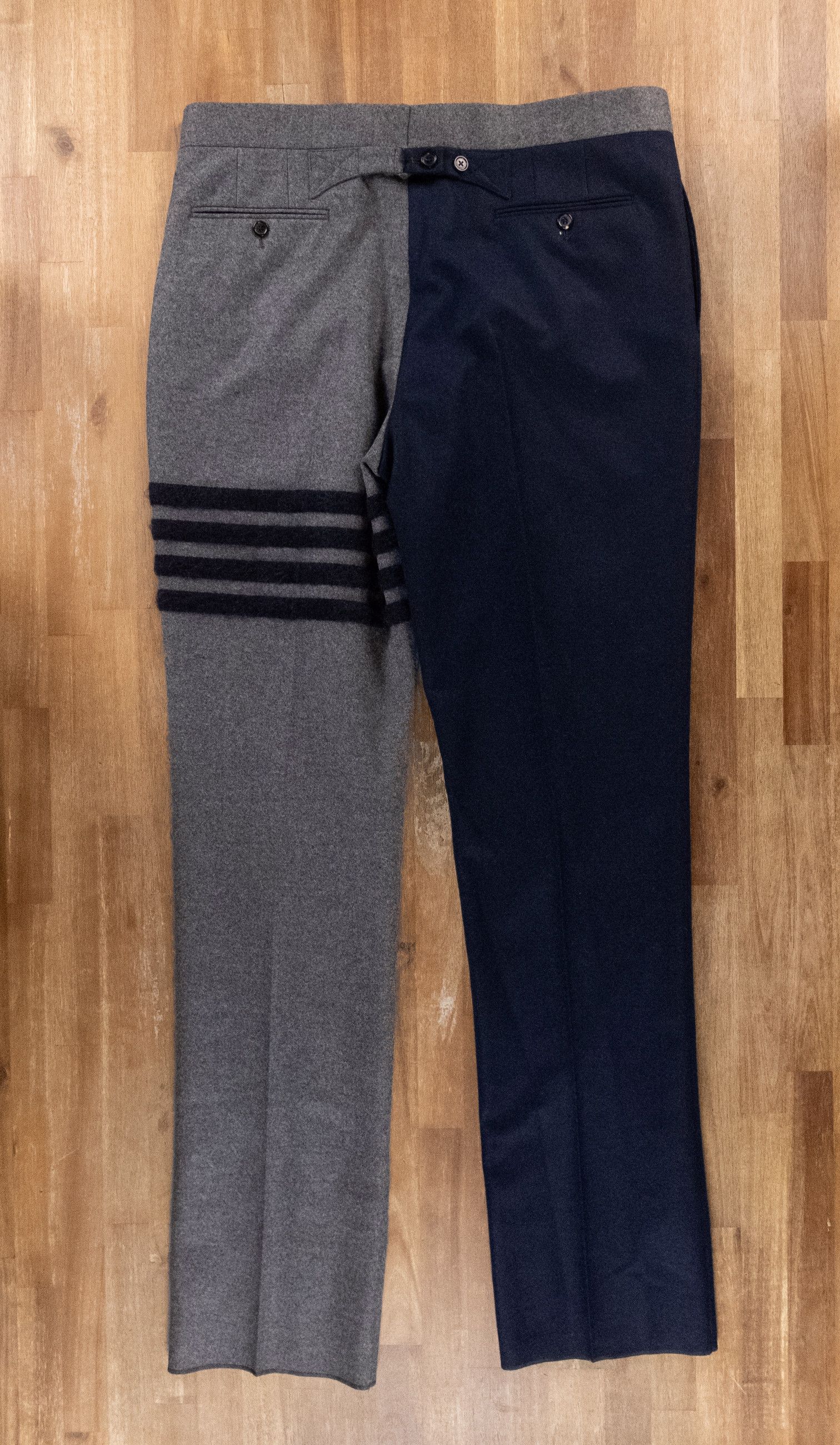 Thom Browne THOM BROWNE blue navy flannel wool pants trousers 4 XL Size US 36 / EU 52 - 12 Thumbnail
