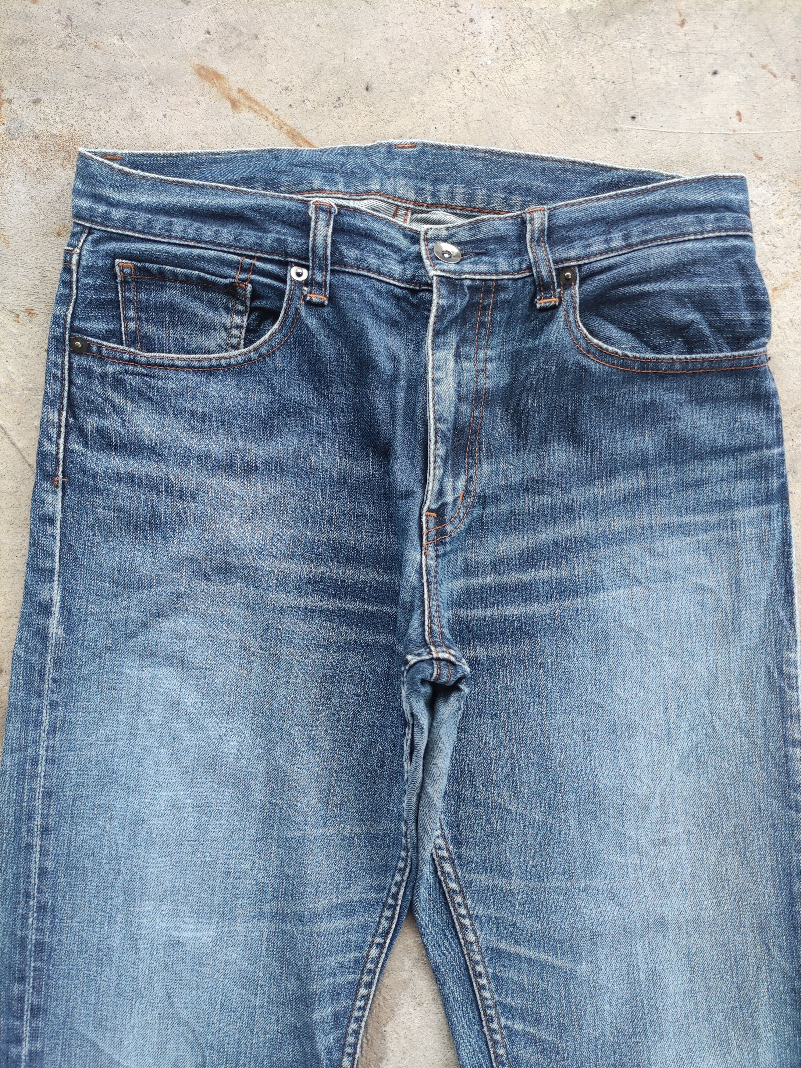 Japanese Brand Vintage Japanese Denim Distressed Faded Jean W33 Size US 33 - 3 Thumbnail