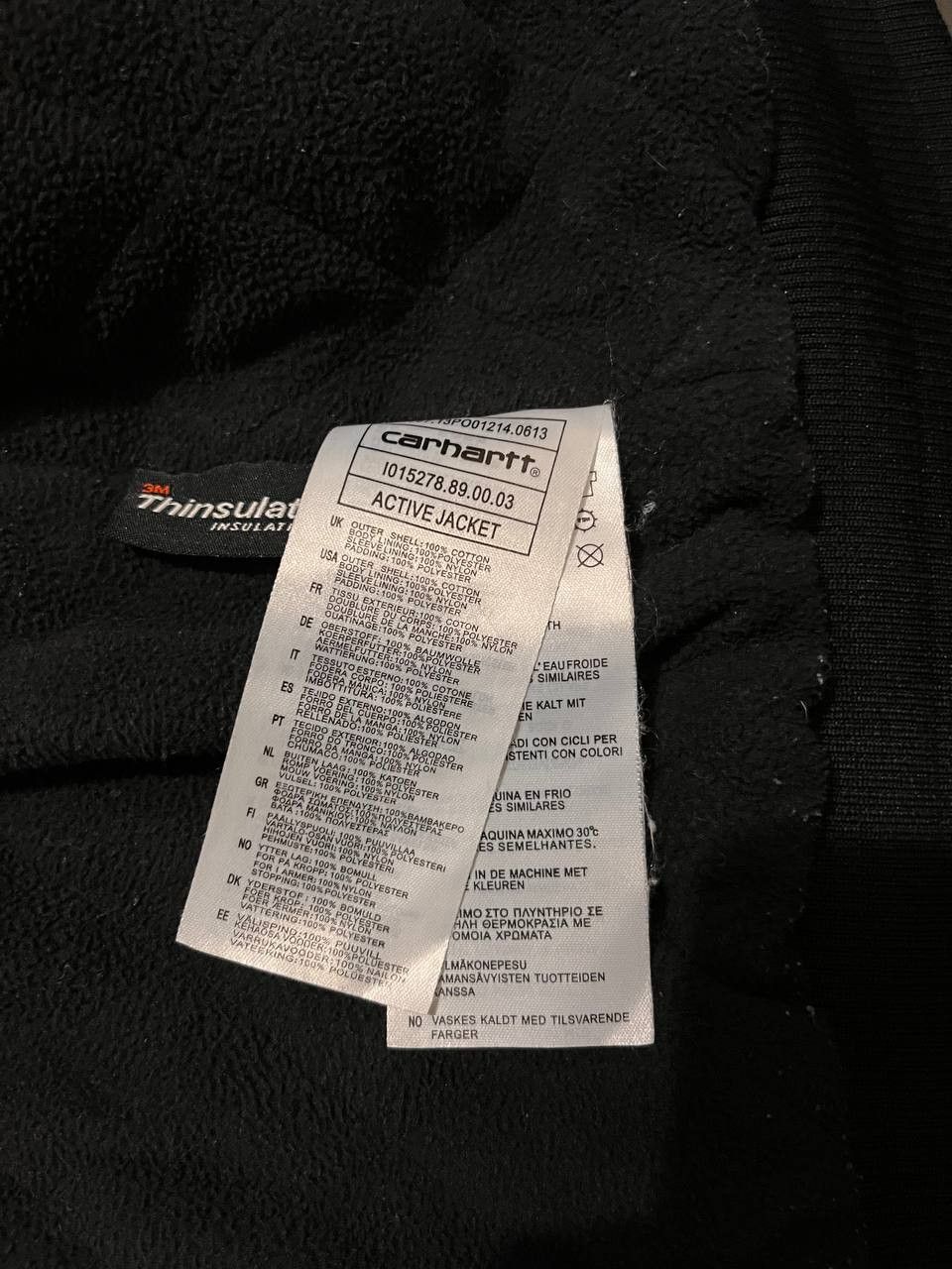 Carhartt × Vintage CRAZY CARHARTT ACTIVE DETROIT SUN FADED BLACK JACKET Size US M / EU 48-50 / 2 - 4 Thumbnail