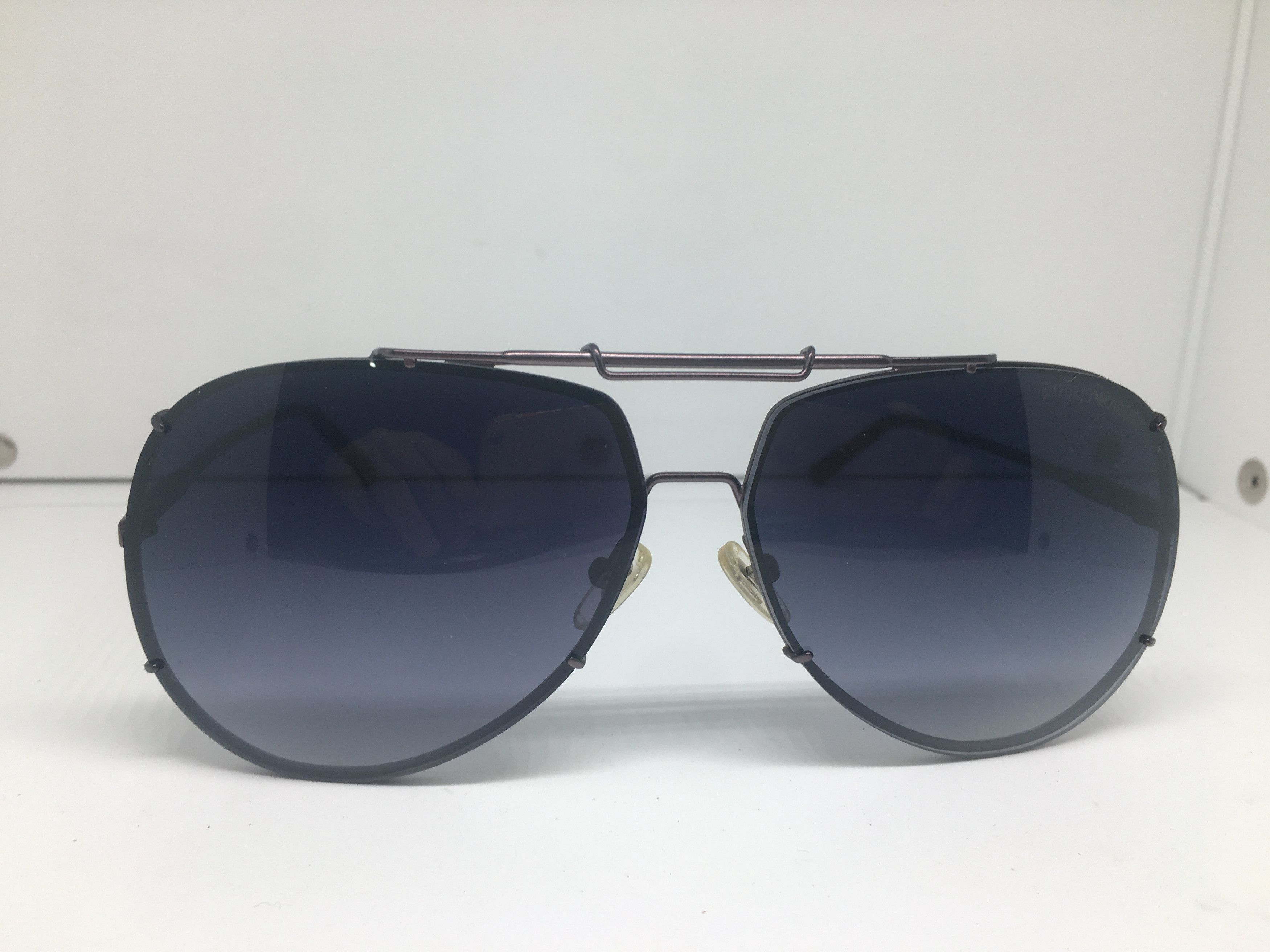 Emporio Armani Vintage Emporio Armani EA9885 Aviator Sunglasses Frame Pilot Size ONE SIZE - 1 Thumbnail