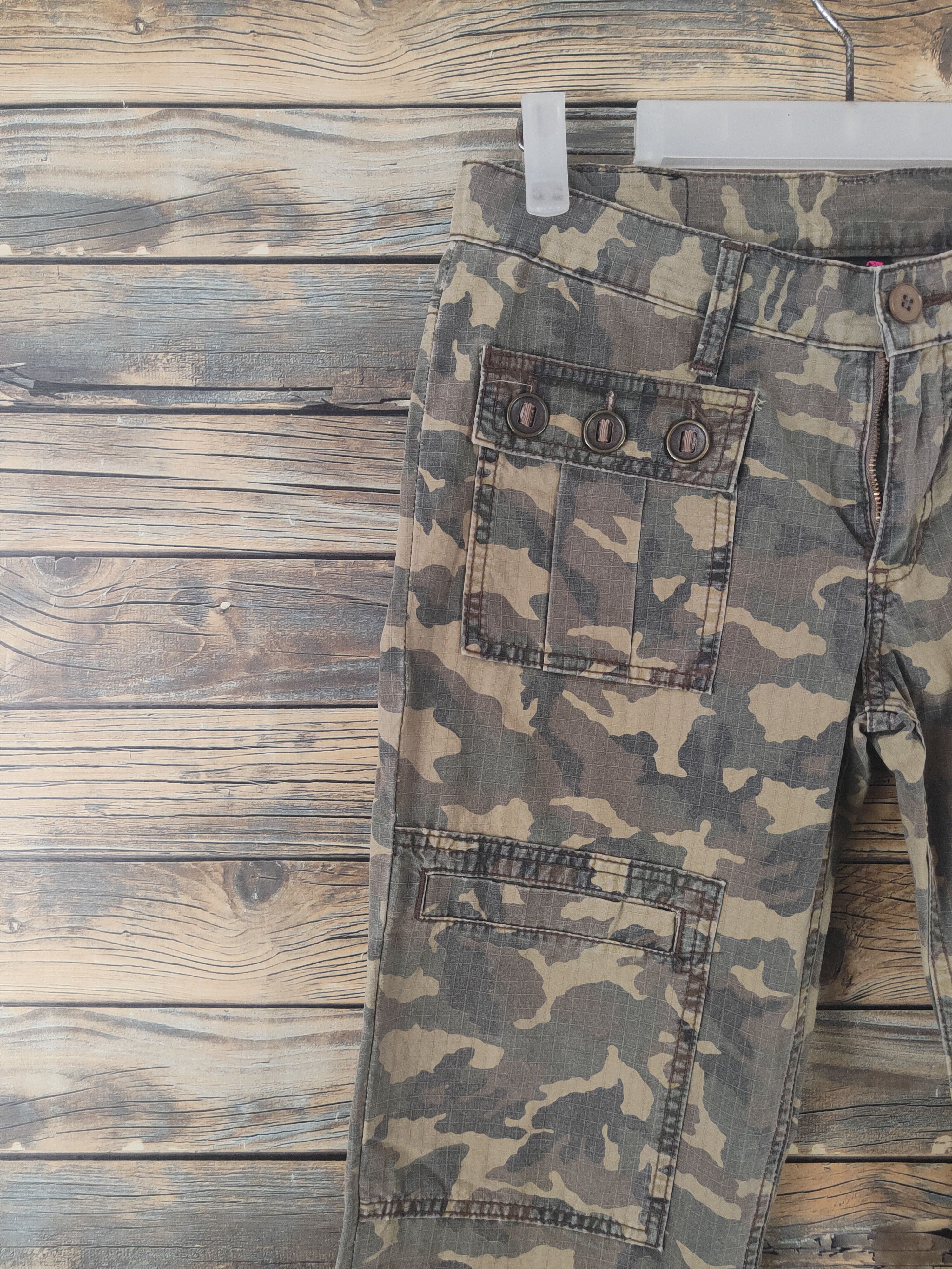 X-Girl DL x-girl Camouflage Multipocket Tactical Cargo Pants #2035 Size 29" - 3 Thumbnail