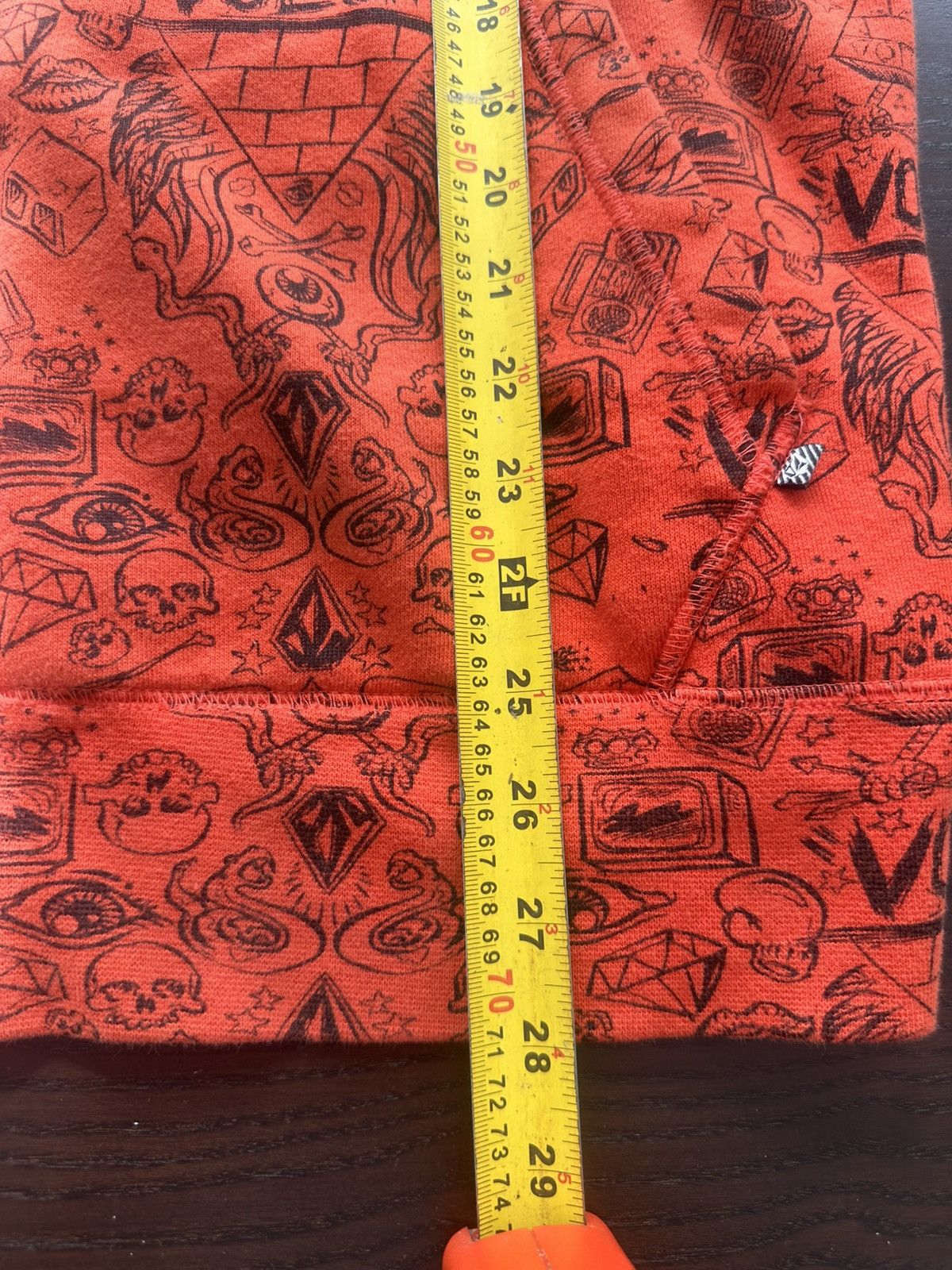 Volcom Rare Ryan Sheckler x Volcom Full Zip Orange Monster Hoodie Size US L / EU 52-54 / 3 - 9 Thumbnail